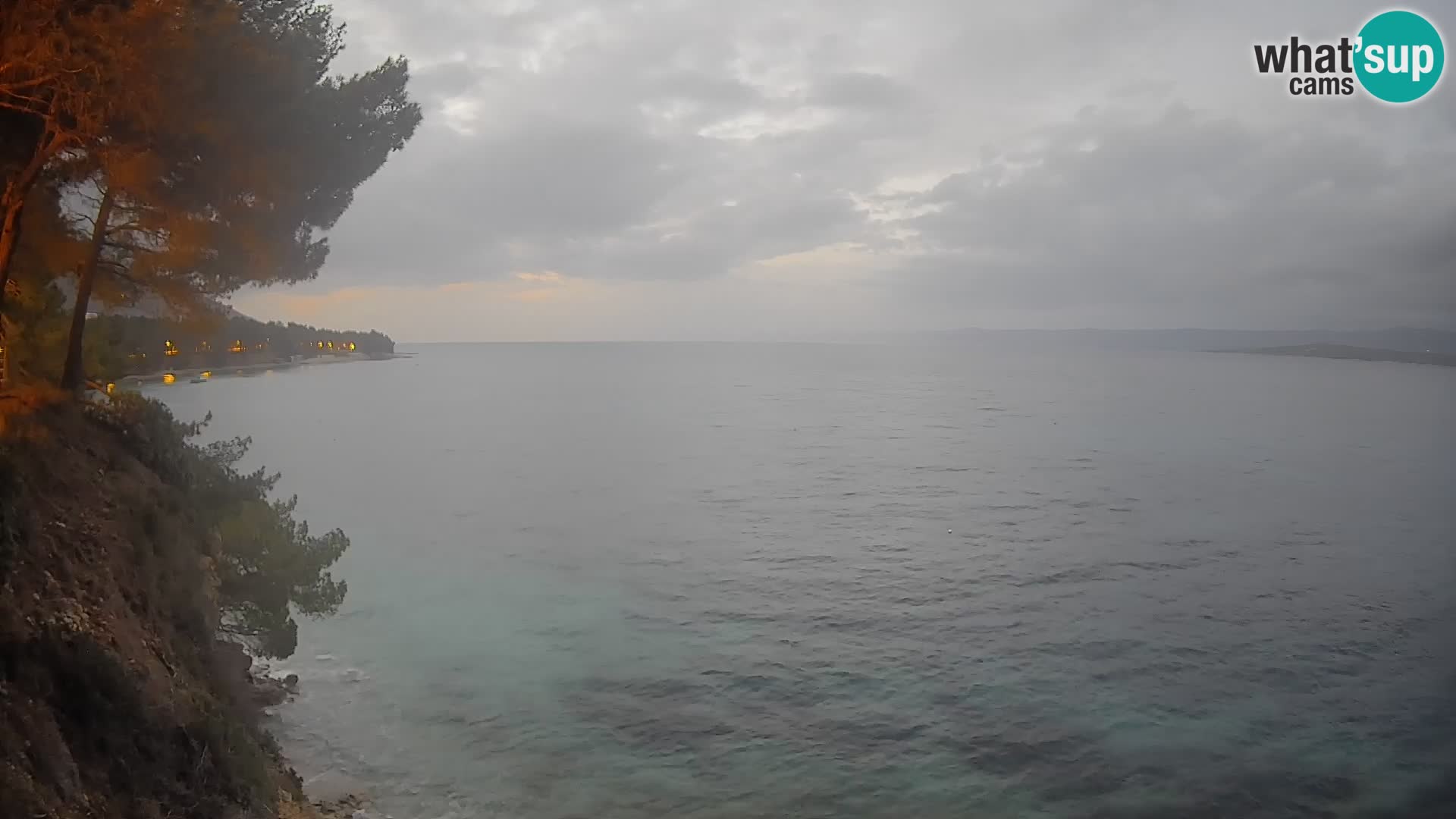 Webcam Spiaggia Potočine Bol – Vista live sulla spiaggia Borak, Isola di Brač