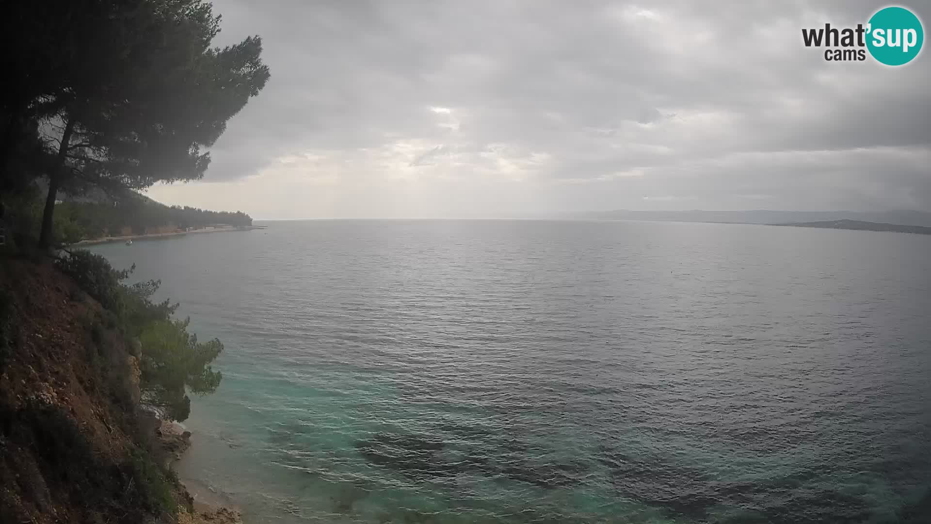 Webcam Spiaggia Potočine Bol – Vista live sulla spiaggia Borak, Isola di Brač