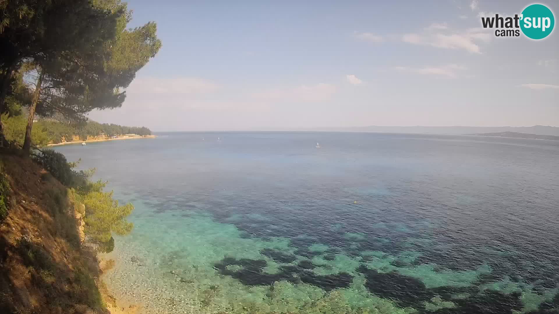 Webcam plage Potočine Bol – Vue en direct sur Borak Beach, île de Brač