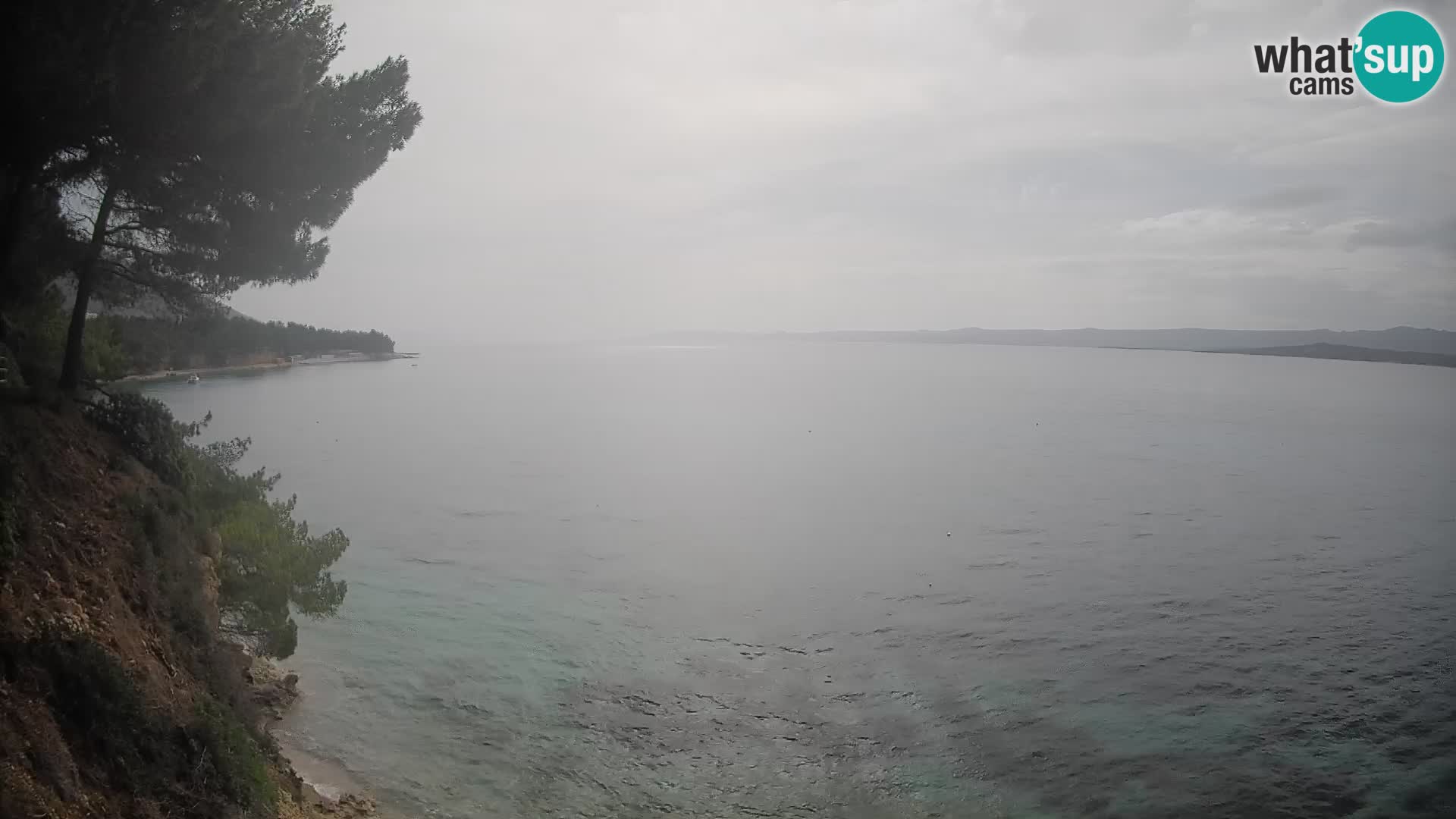 Webcam Spiaggia Potočine Bol – Vista live sulla spiaggia Borak, Isola di Brač