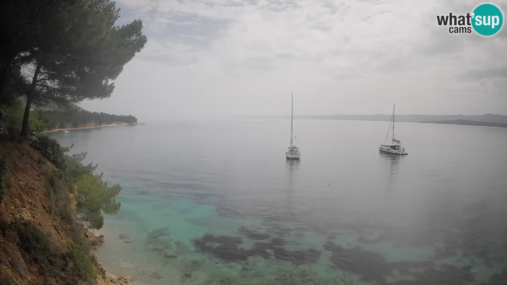 Webcam Potočine Beach Bol – Live View of Borak Beach, Brač Island