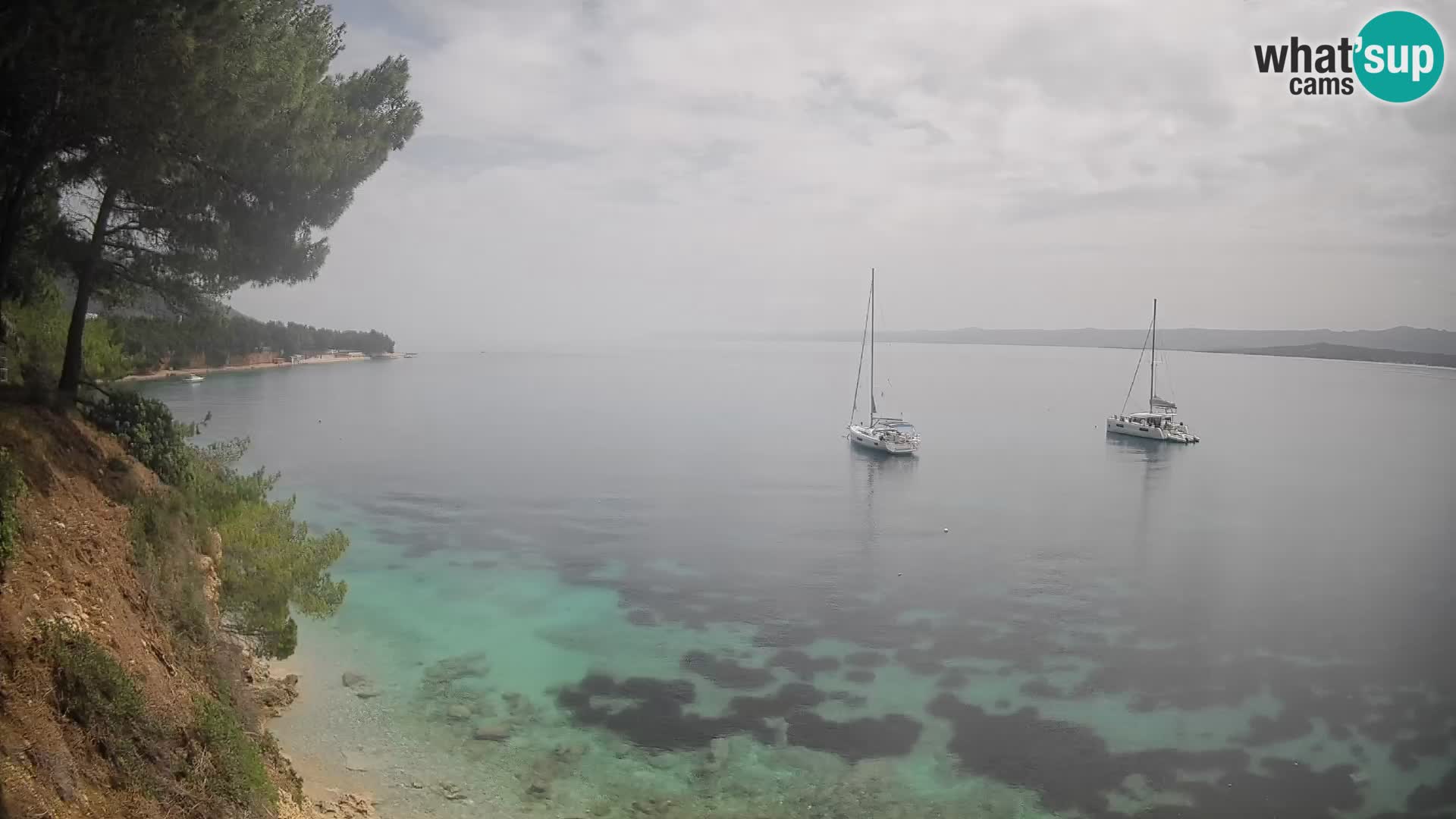 Webcam plage Potočine Bol – Vue en direct sur Borak Beach, île de Brač
