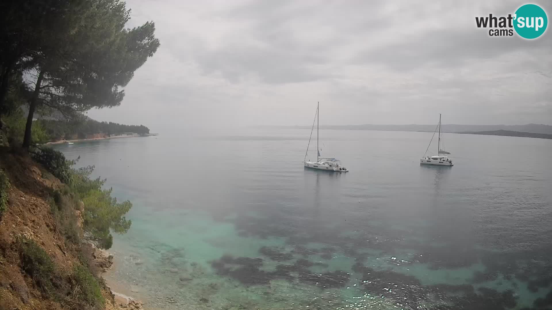 Webcam Strand Potočine Bol – Liveblick auf Borak Beach, Insel Brač