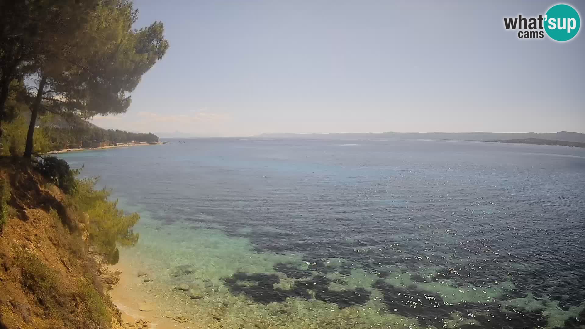 Webcam plage Potočine Bol – Vue en direct sur Borak Beach, île de Brač