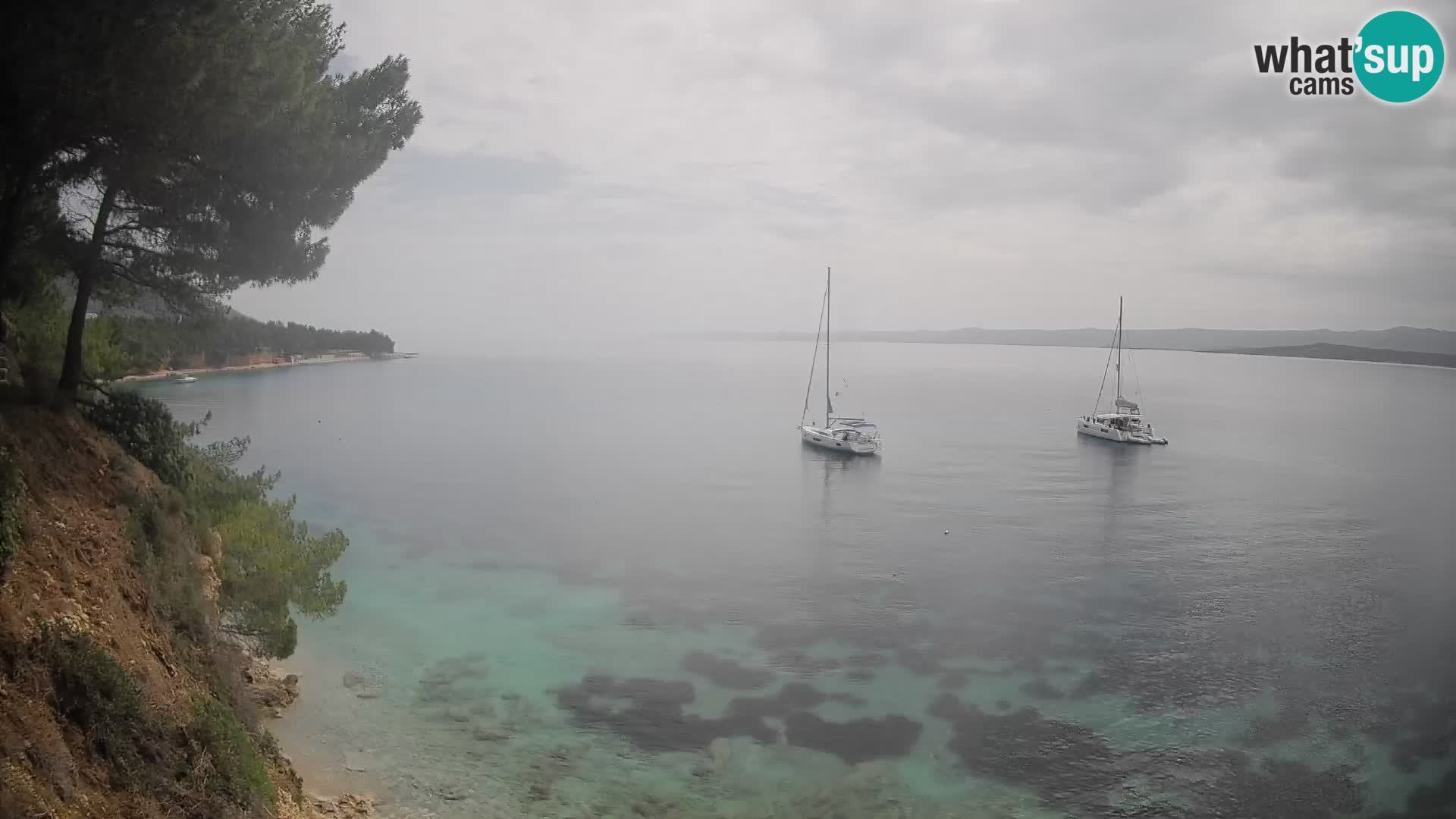Web kamera Potočine Bol – Pogled uživo na plažu Borak, otok Brač