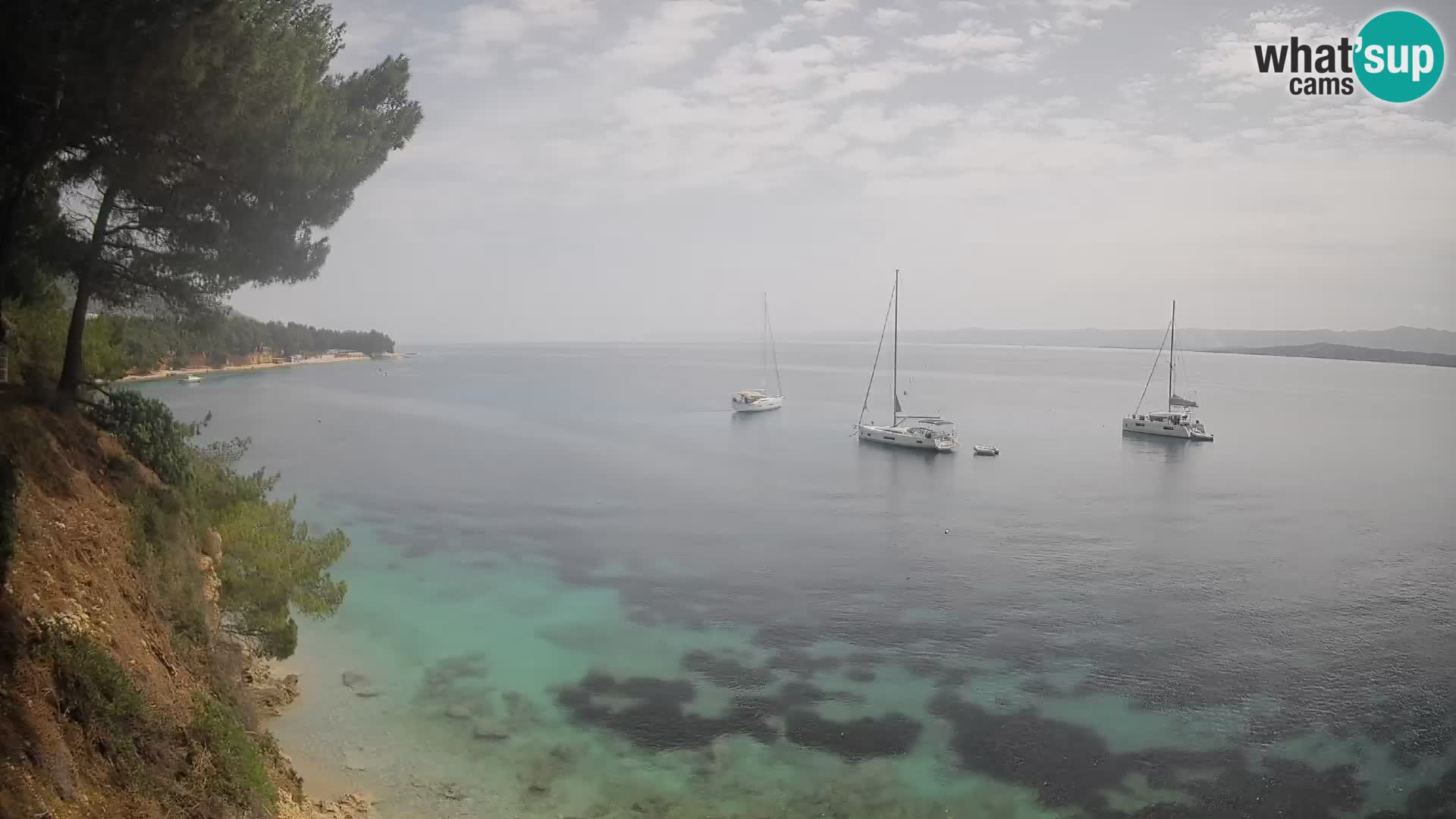 Webcam Strand Potočine Bol – Liveblick auf Borak Beach, Insel Brač