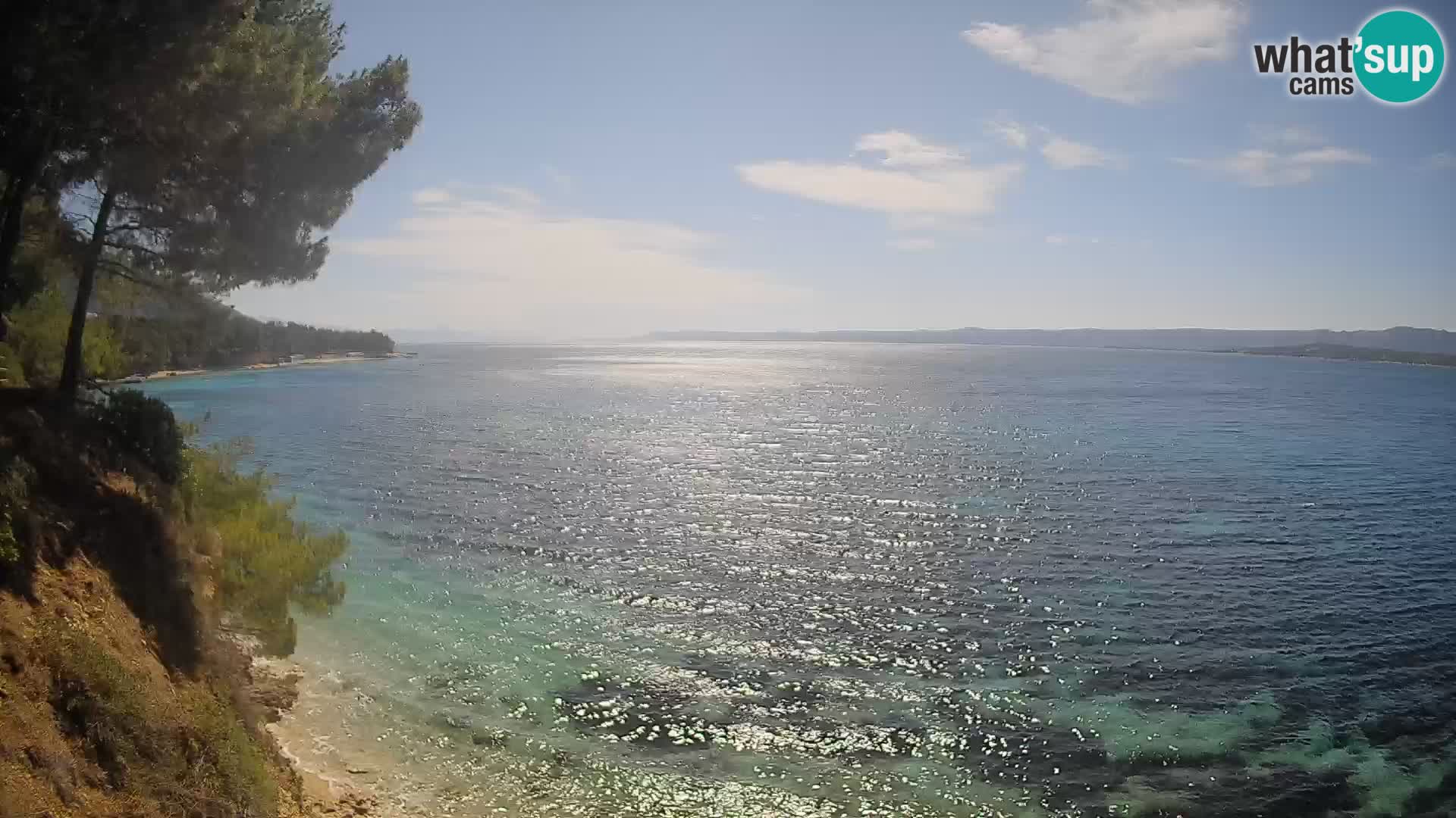 Web kamera Potočine Bol – Pogled uživo na plažu Borak, otok Brač