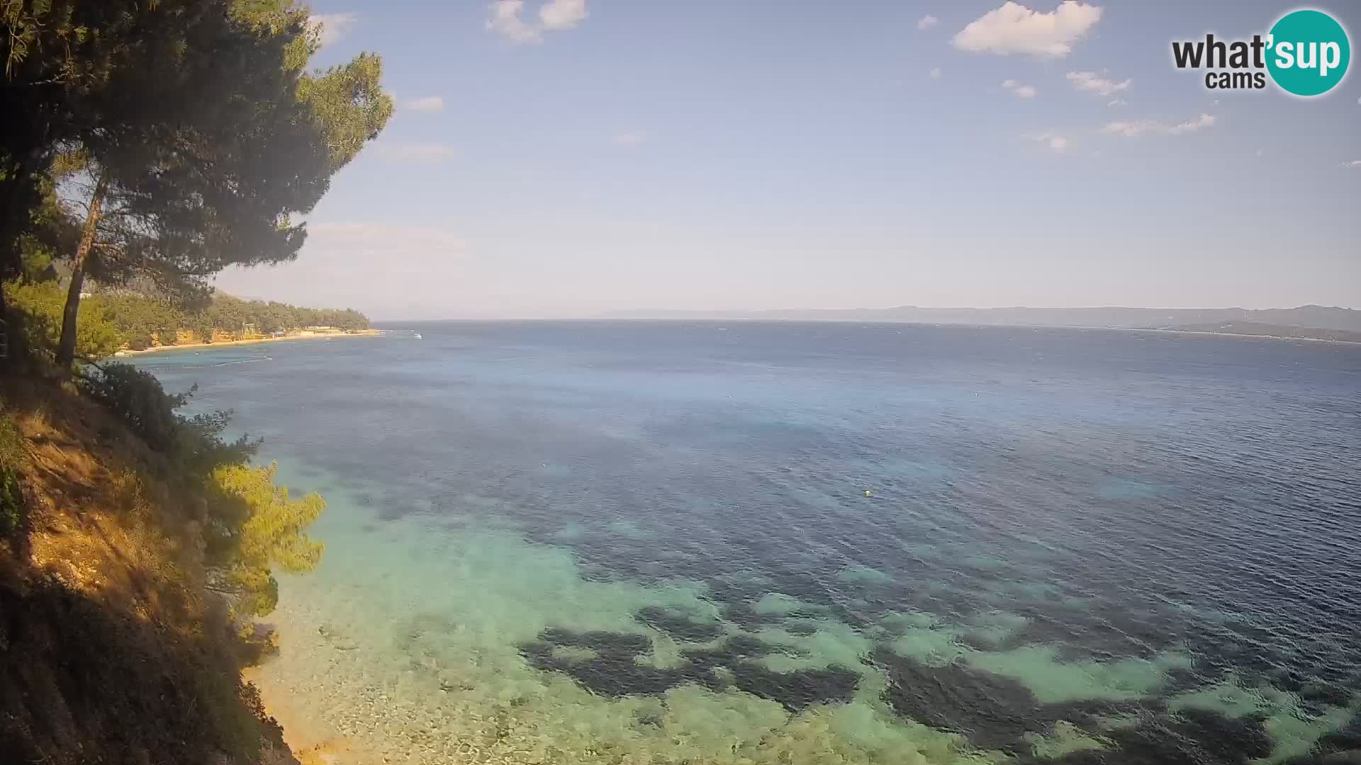 Webcam Strand Potočine Bol – Liveblick auf Borak Beach, Insel Brač