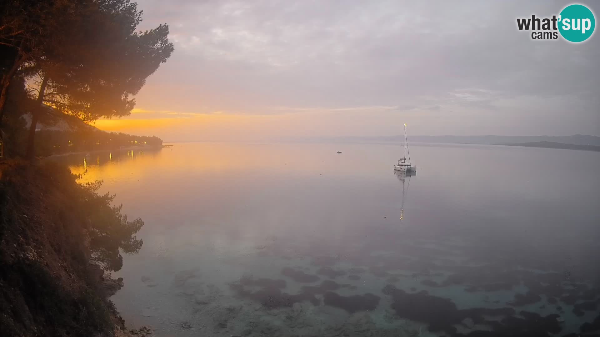 Webcam Strand Potočine Bol – Liveblick auf Borak Beach, Insel Brač