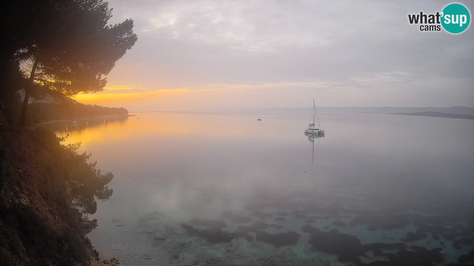 Webcam Potočine Beach Bol – Live View of Borak Beach, Brač Island