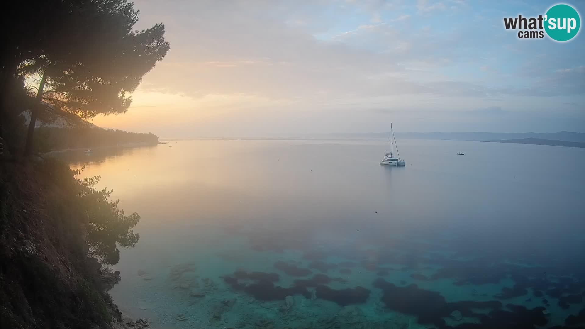 Webcam Potočine Beach Bol – Live View of Borak Beach, Brač Island