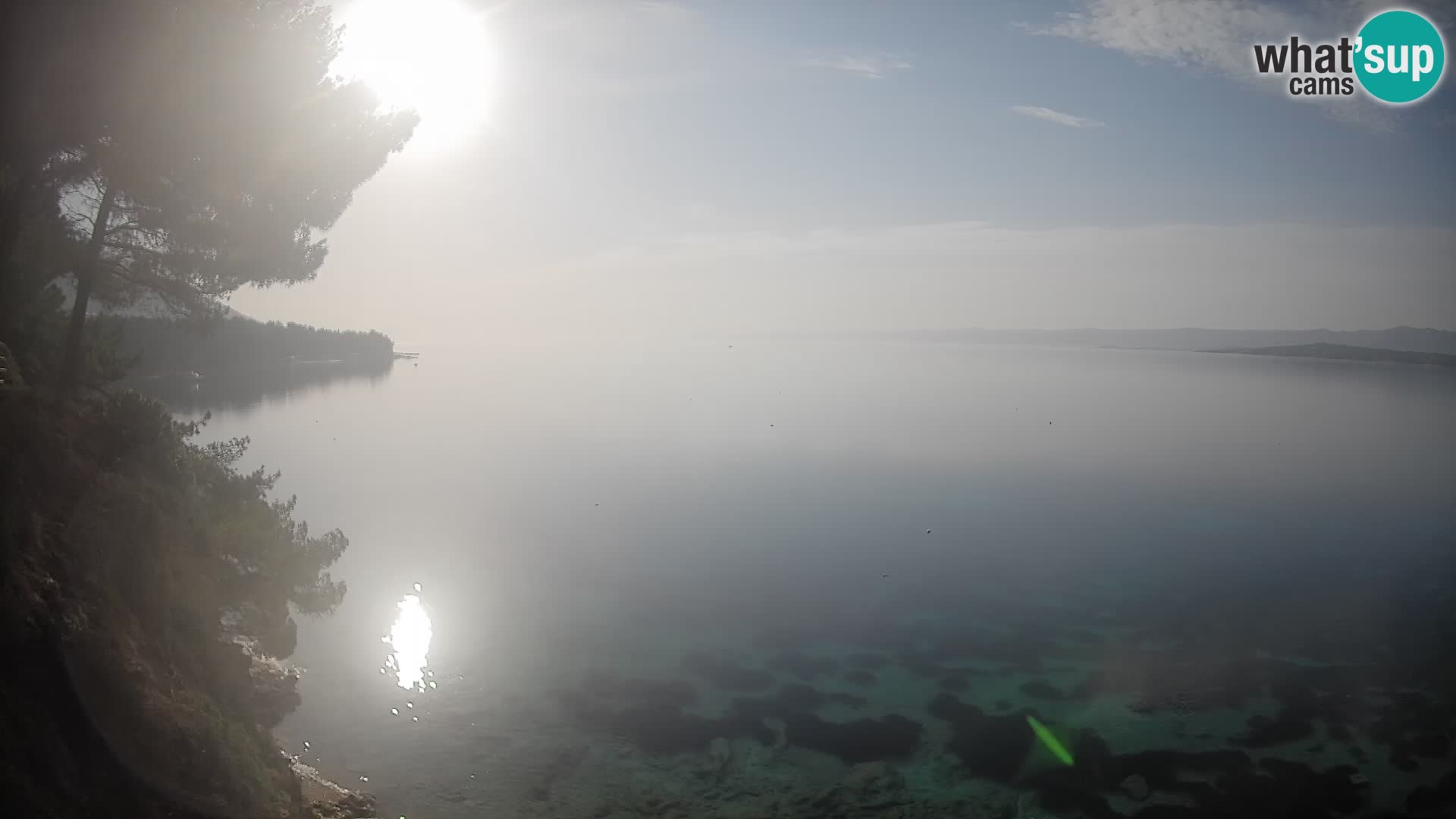Webcam Strand Potočine Bol – Liveblick auf Borak Beach, Insel Brač