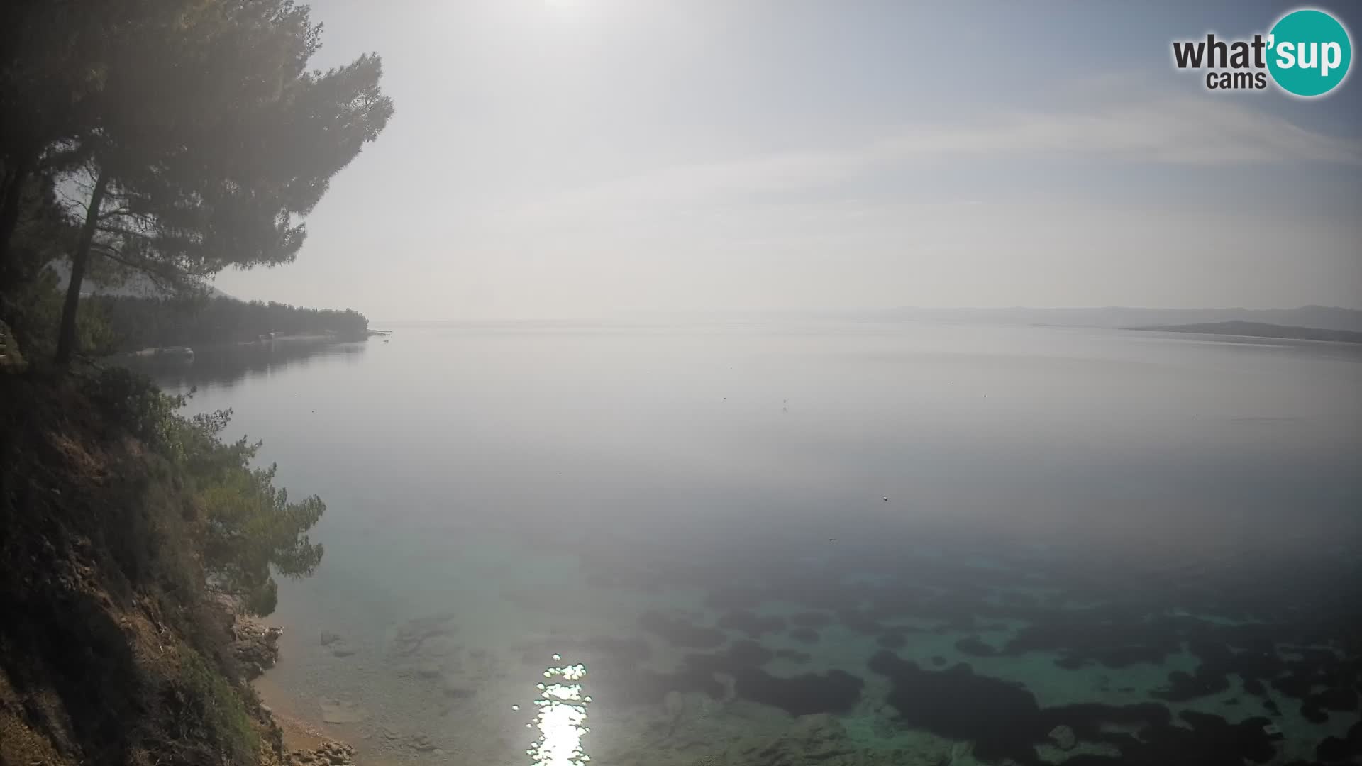 Webcam plage Potočine Bol – Vue en direct sur Borak Beach, île de Brač