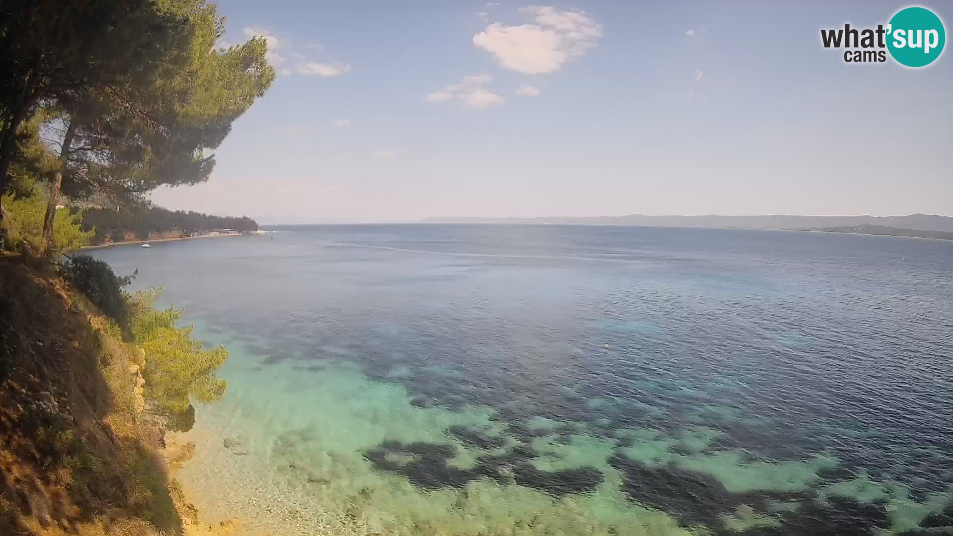 Webcam Potočine Beach Bol – Live View of Borak Beach, Brač Island