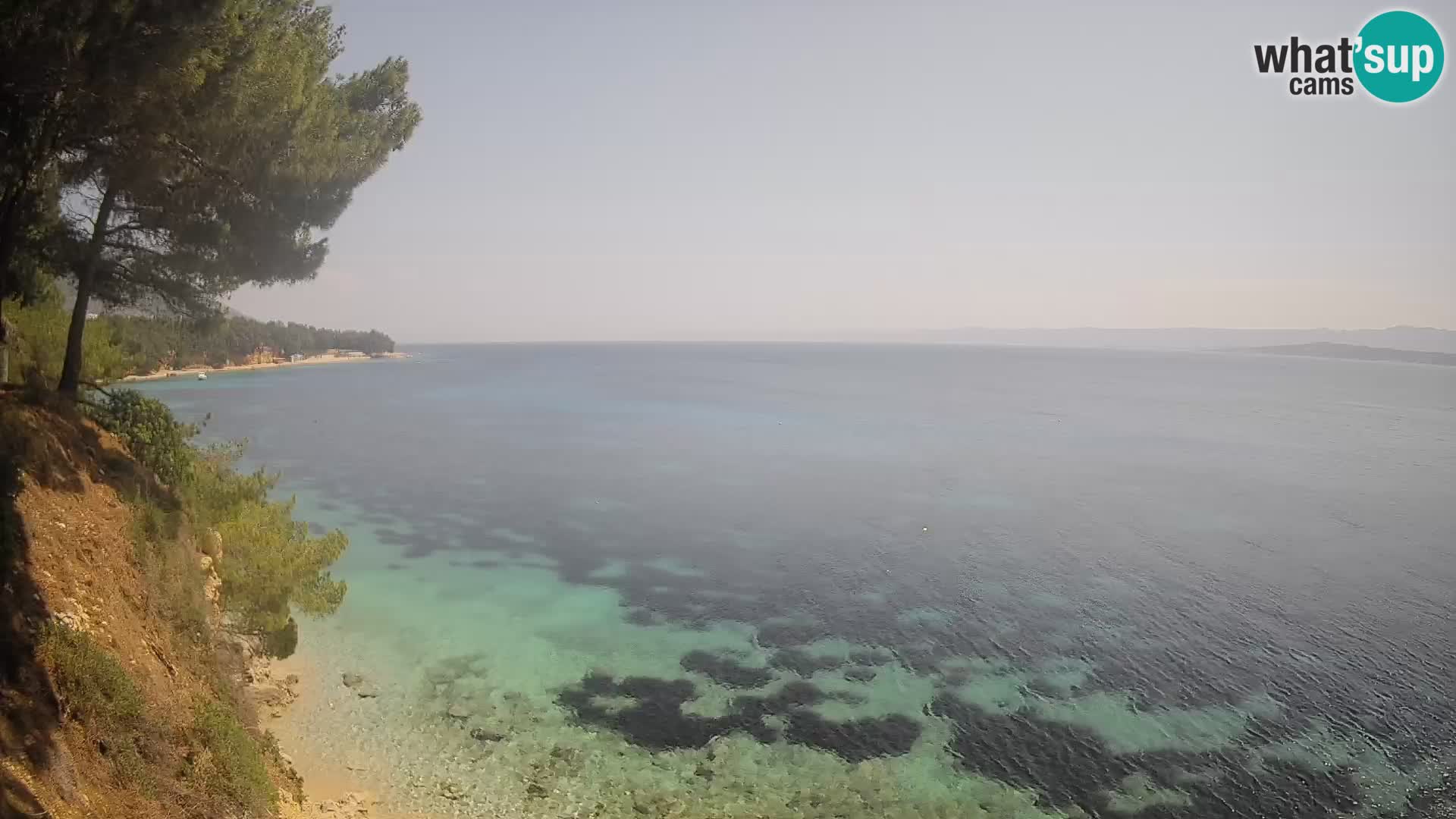 Web kamera Potočine Bol – Pogled uživo na plažu Borak, otok Brač