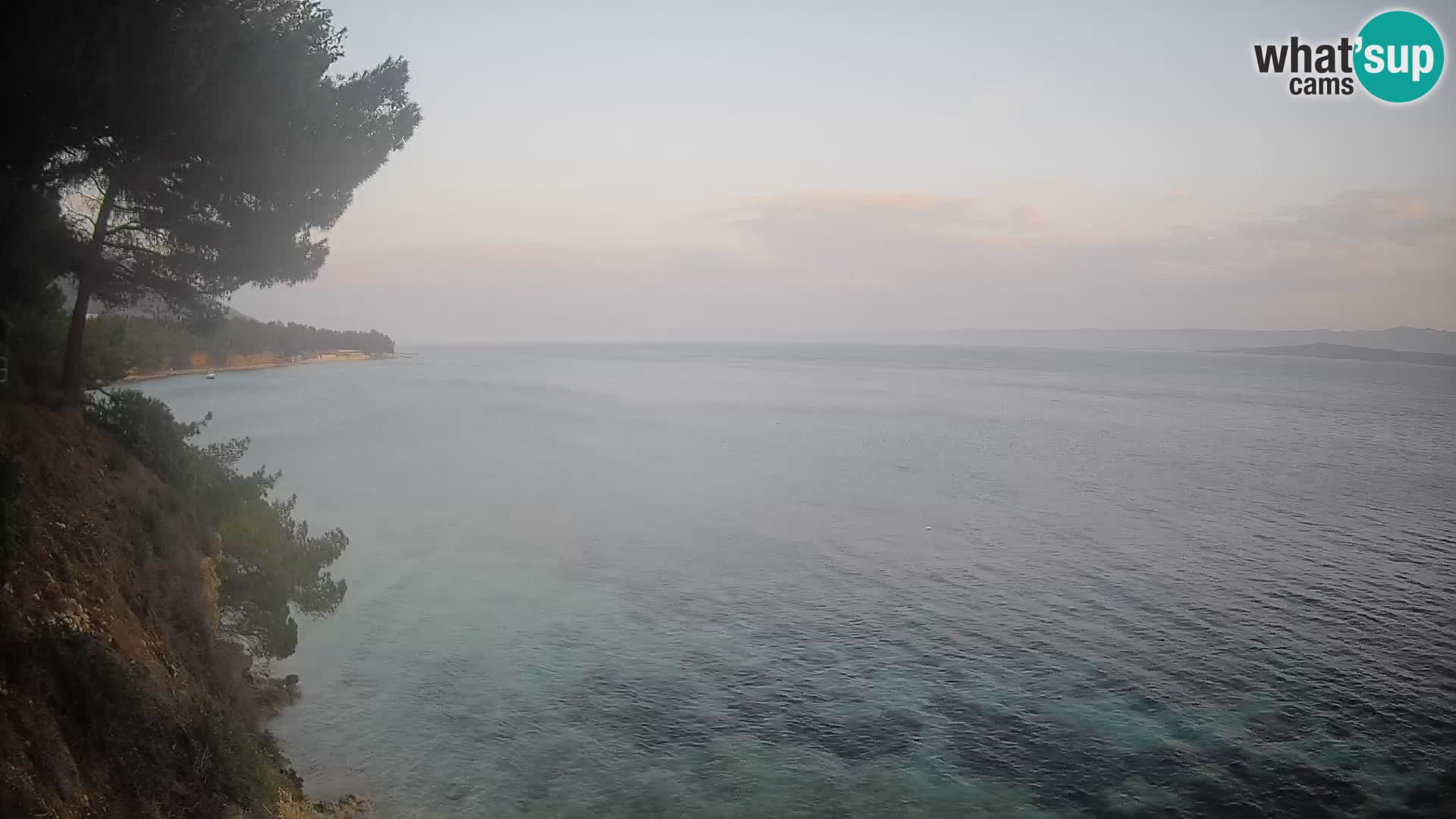 Webcam Spiaggia Potočine Bol – Vista live sulla spiaggia Borak, Isola di Brač