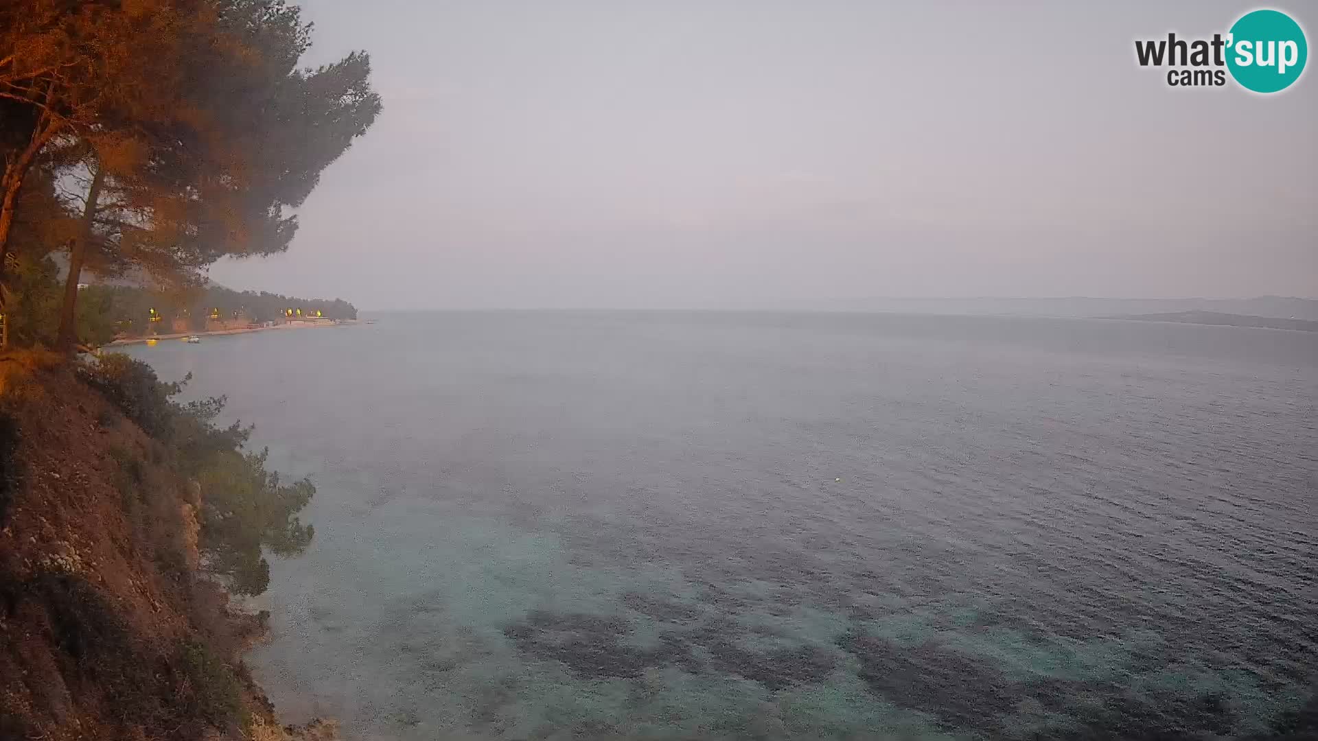 Webcam Spiaggia Potočine Bol – Vista live sulla spiaggia Borak, Isola di Brač