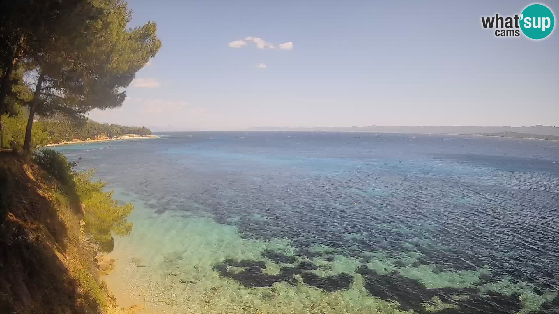 Webcam Potočine Beach Bol – Live View of Borak Beach, Brač Island