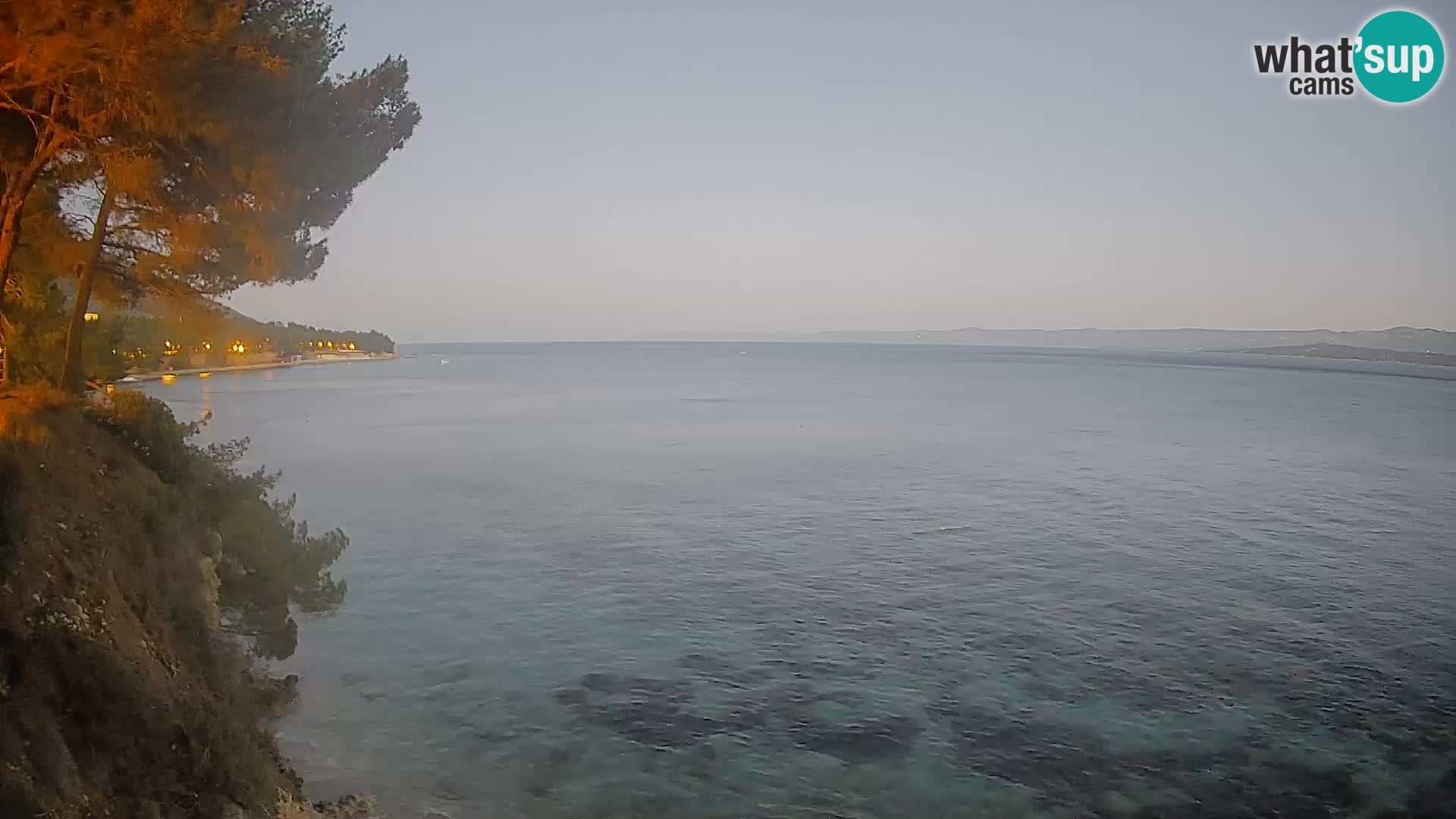 Webcam Spiaggia Potočine Bol – Vista live sulla spiaggia Borak, Isola di Brač