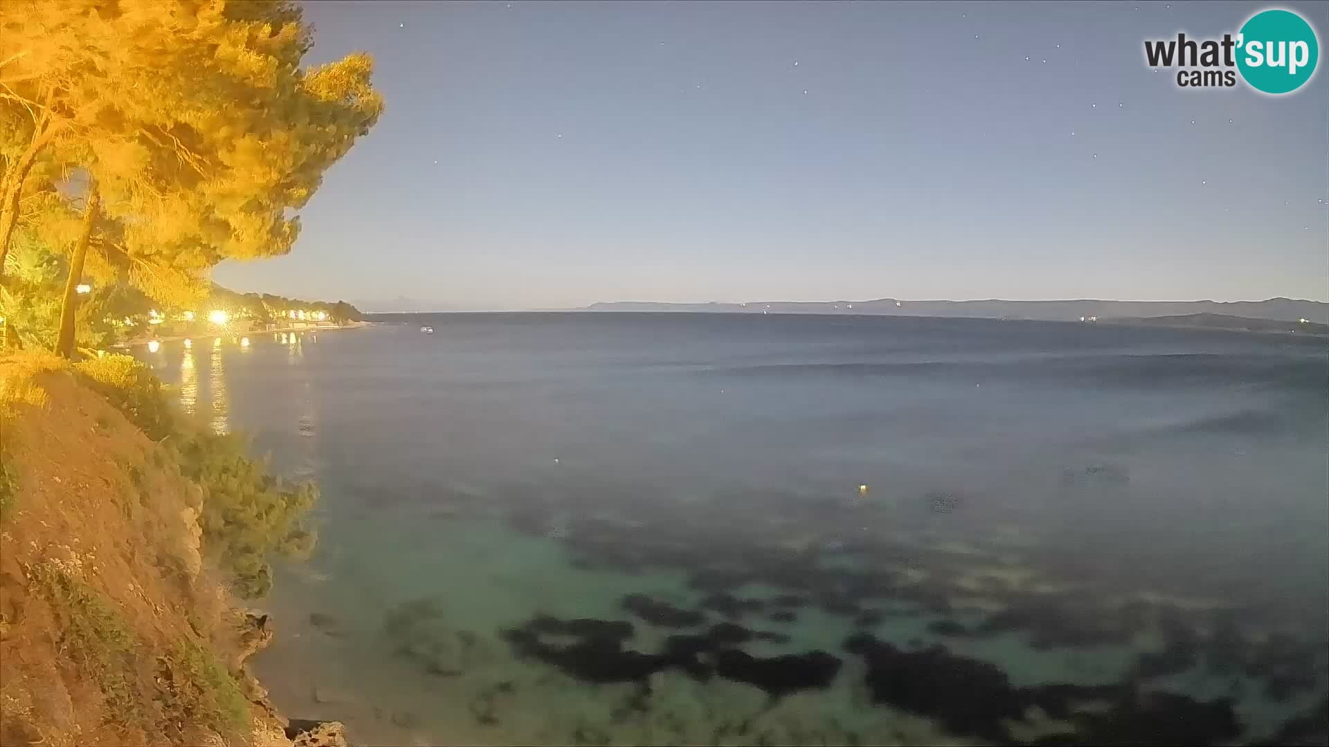 Webcam Spiaggia Potočine Bol – Vista live sulla spiaggia Borak, Isola di Brač
