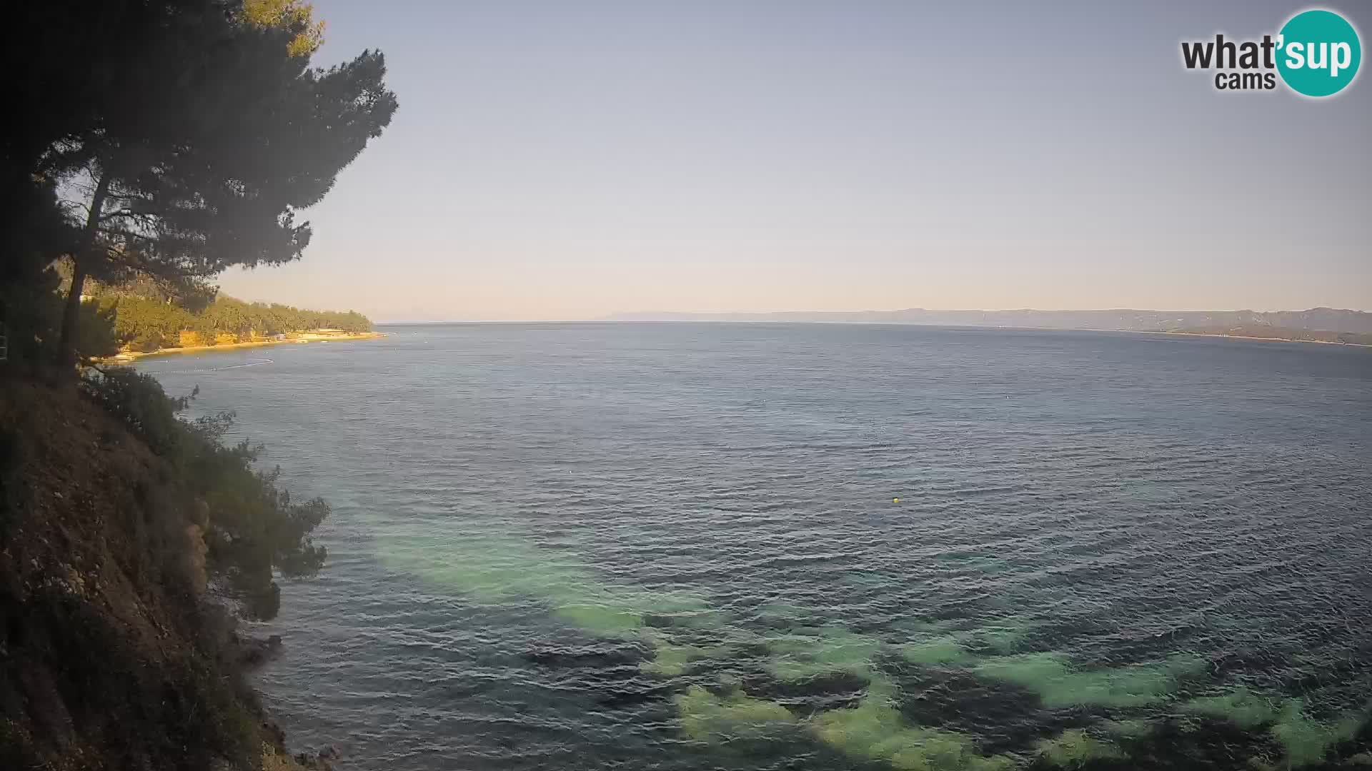 Webcam plage Potočine Bol – Vue en direct sur Borak Beach, île de Brač