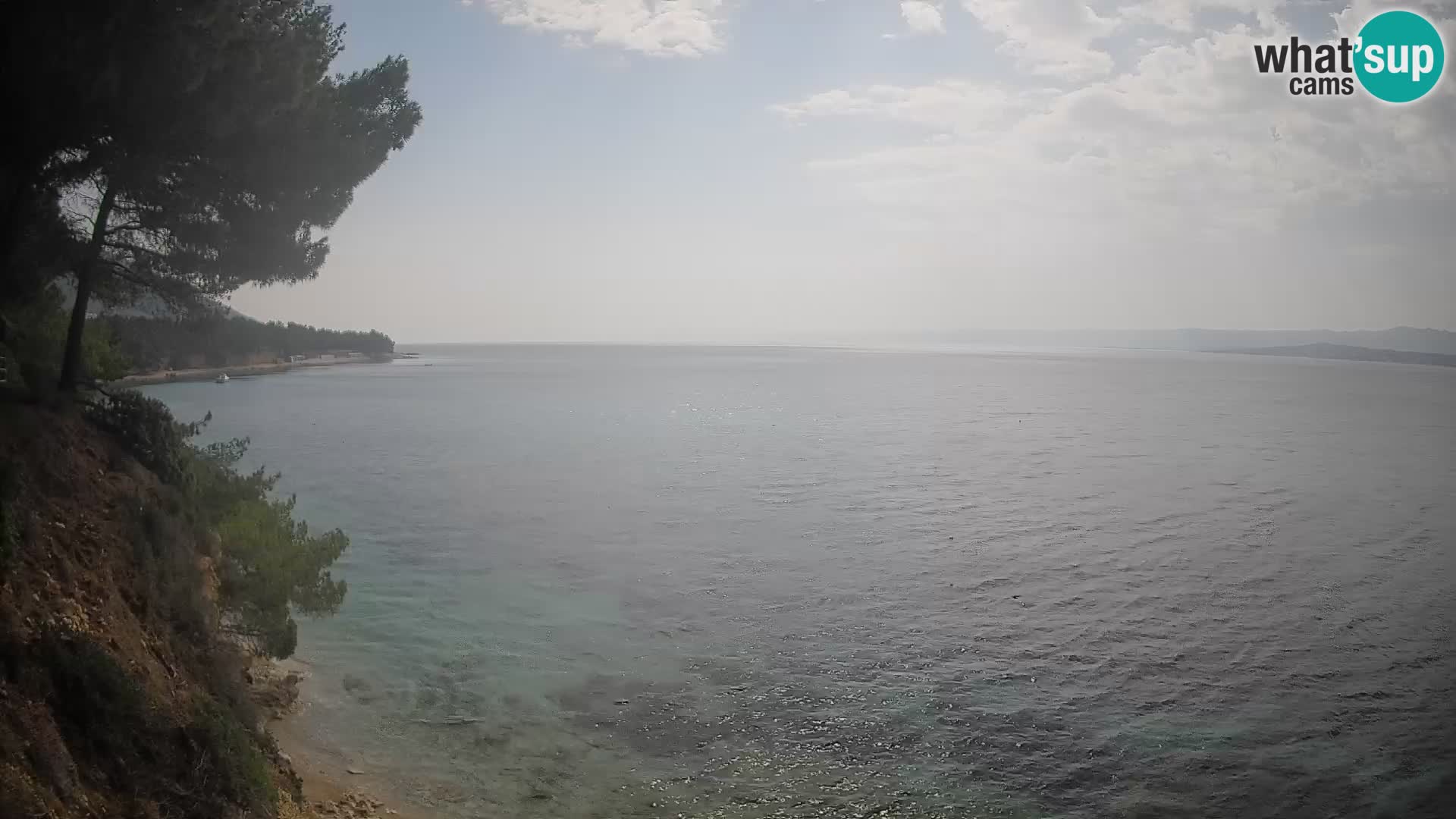 Webcam Spiaggia Potočine Bol – Vista live sulla spiaggia Borak, Isola di Brač