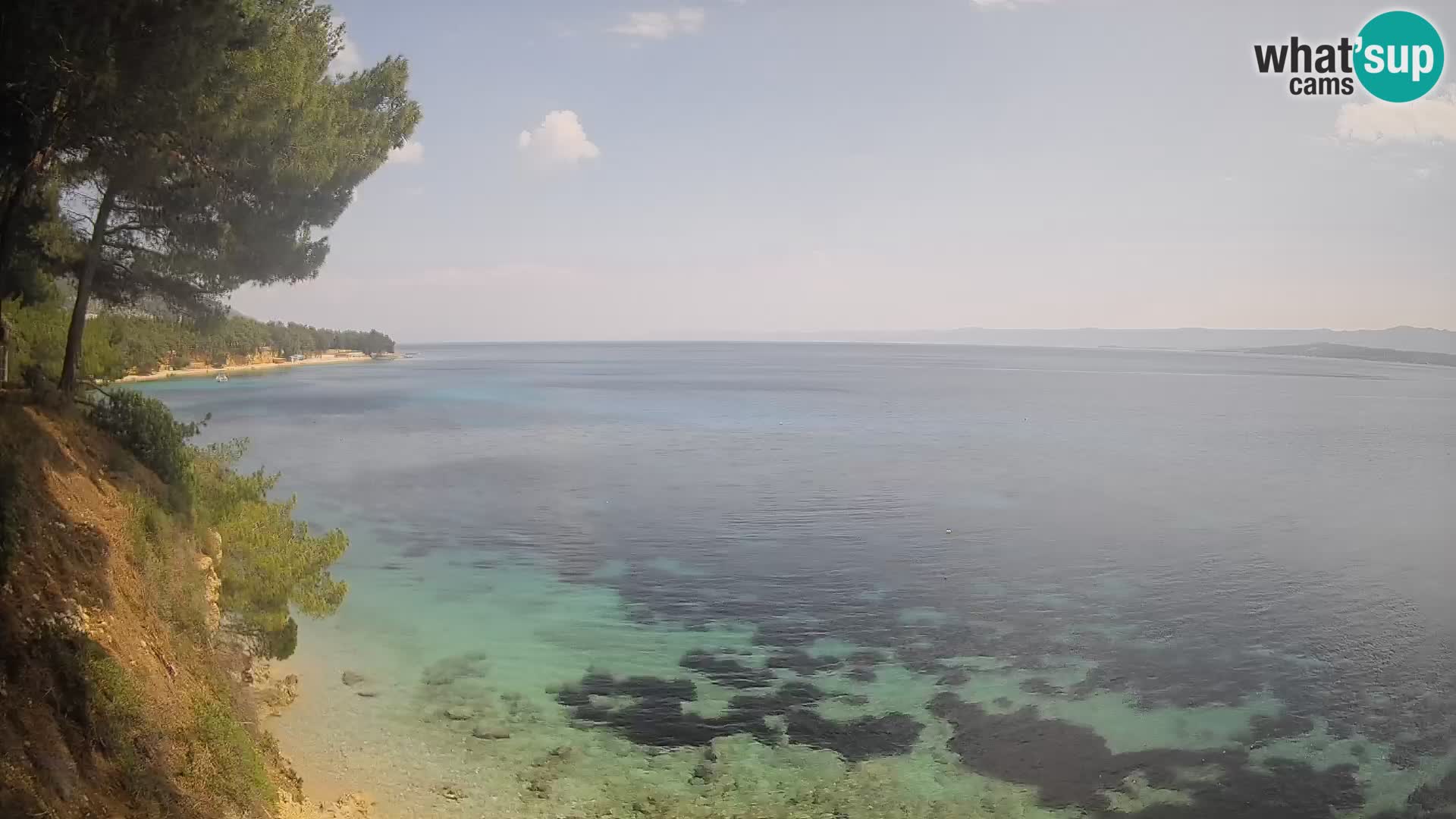 Webcam Playa Potočine Bol – Vista en vivo de Borak Beach, Isla de Brač