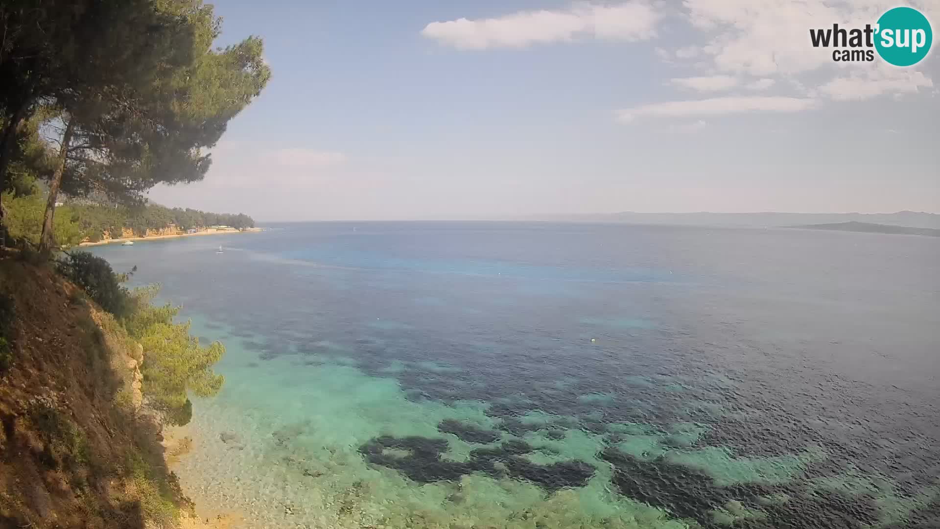 Webcam plage Potočine Bol – Vue en direct sur Borak Beach, île de Brač