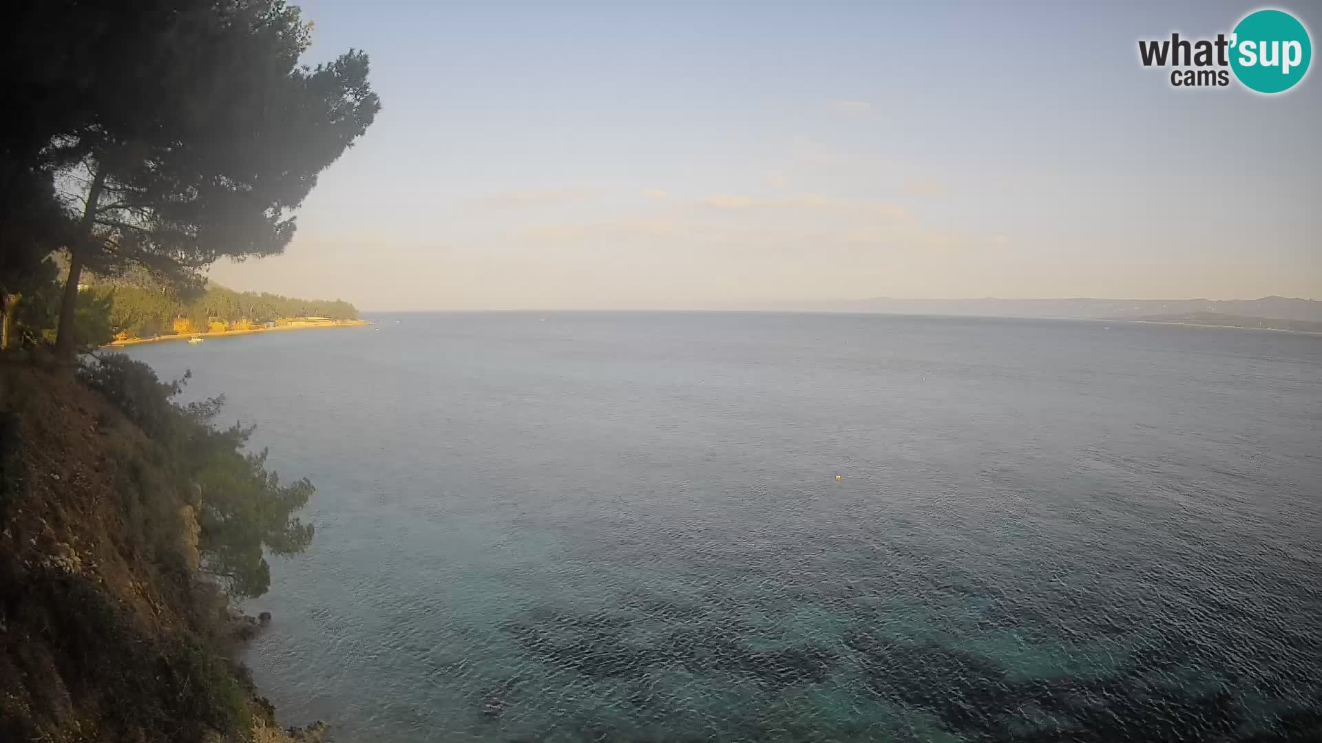 Webcam Spiaggia Potočine Bol – Vista live sulla spiaggia Borak, Isola di Brač