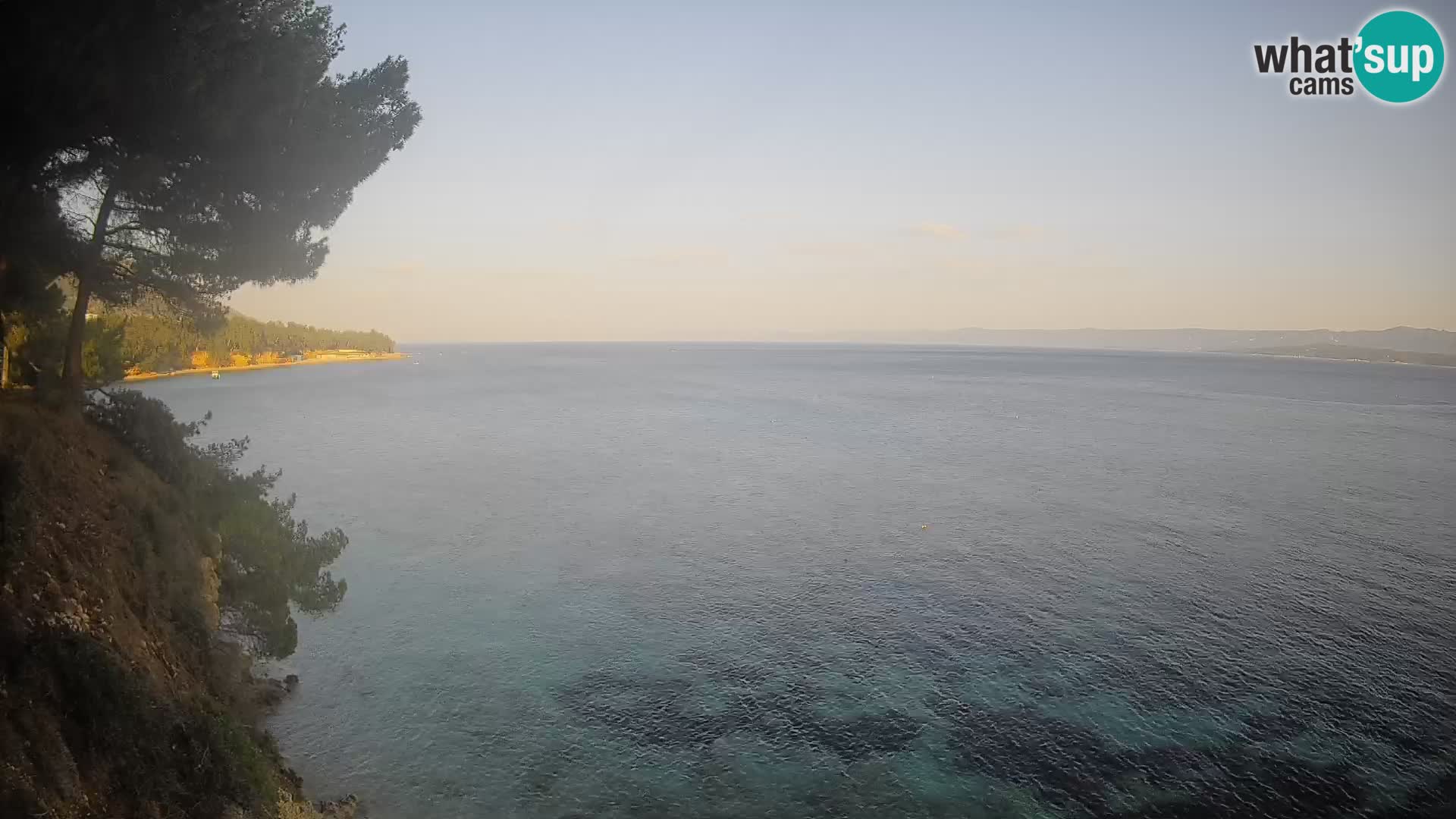 Webcam Spiaggia Potočine Bol – Vista live sulla spiaggia Borak, Isola di Brač
