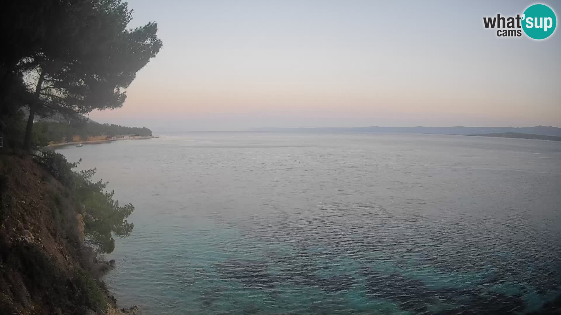 Webcam Spiaggia Potočine Bol – Vista live sulla spiaggia Borak, Isola di Brač