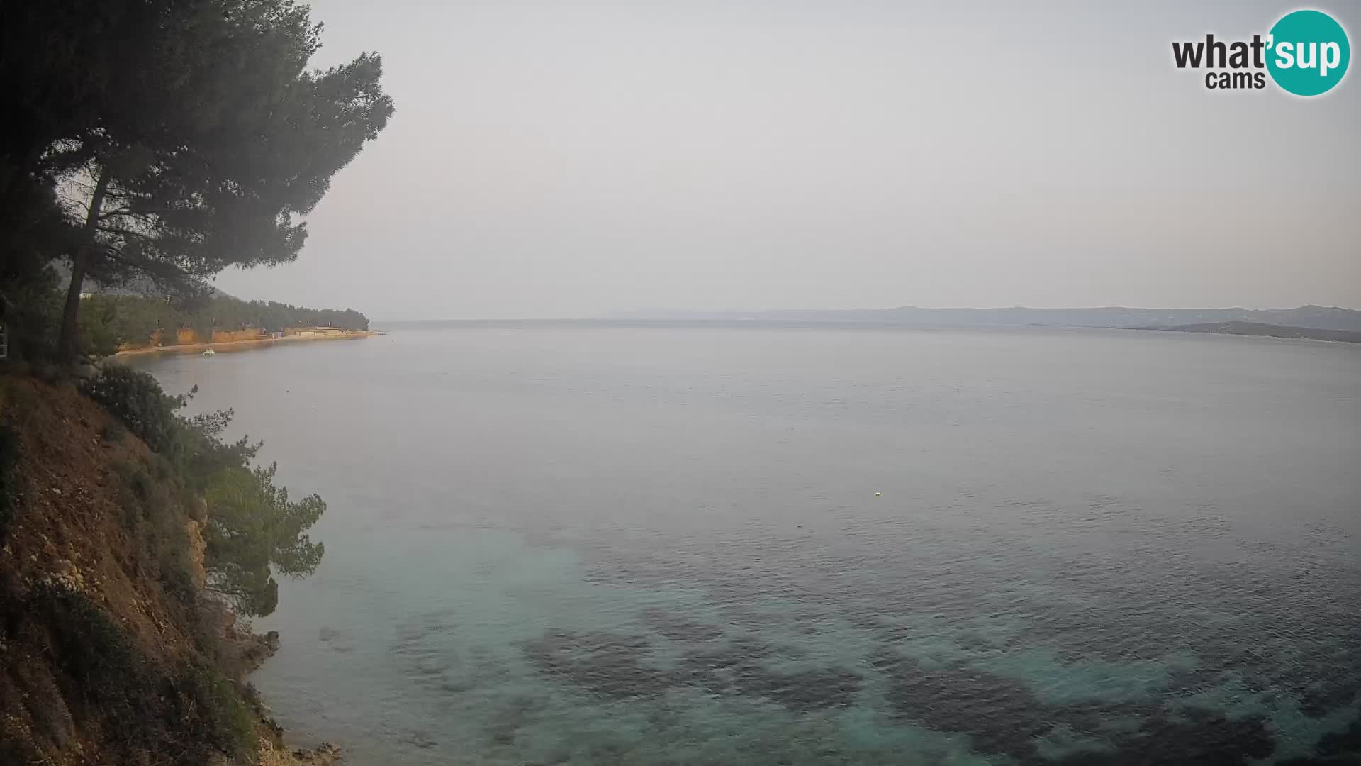 Web kamera Potočine Bol – Pogled uživo na plažu Borak, otok Brač