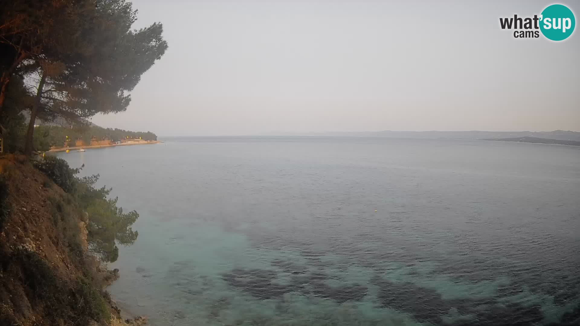 Web kamera Potočine Bol – Pogled uživo na plažu Borak, otok Brač