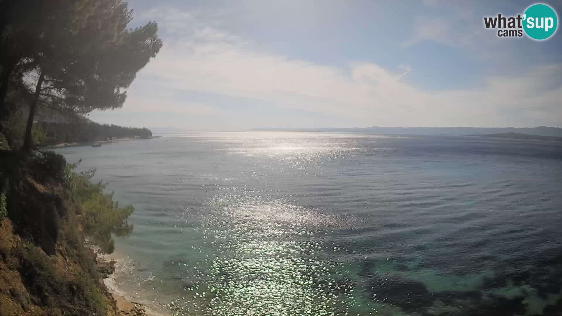 Web kamera Potočine Bol – Pogled uživo na plažu Borak, otok Brač