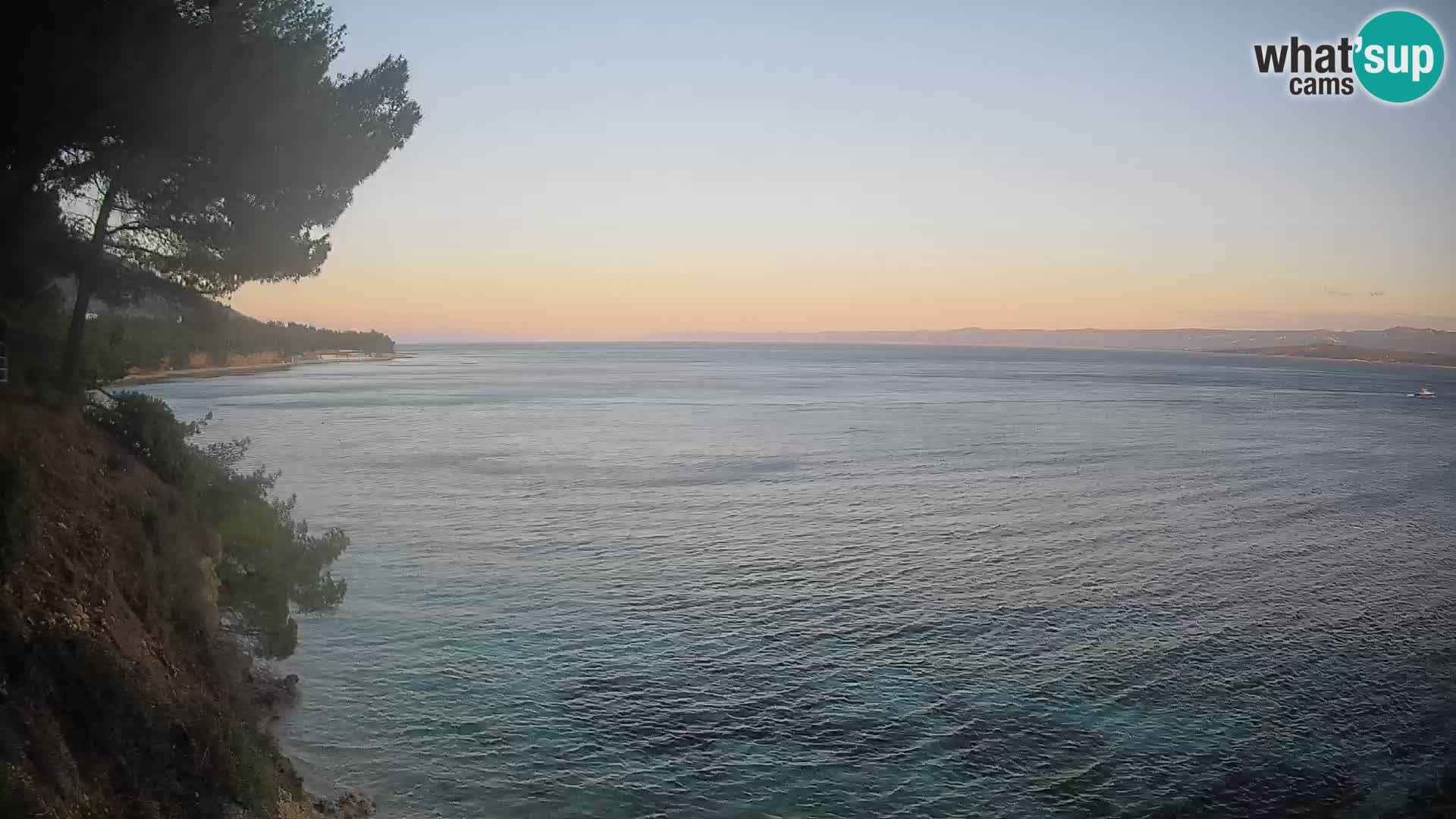 Webcam Spiaggia Potočine Bol – Vista live sulla spiaggia Borak, Isola di Brač