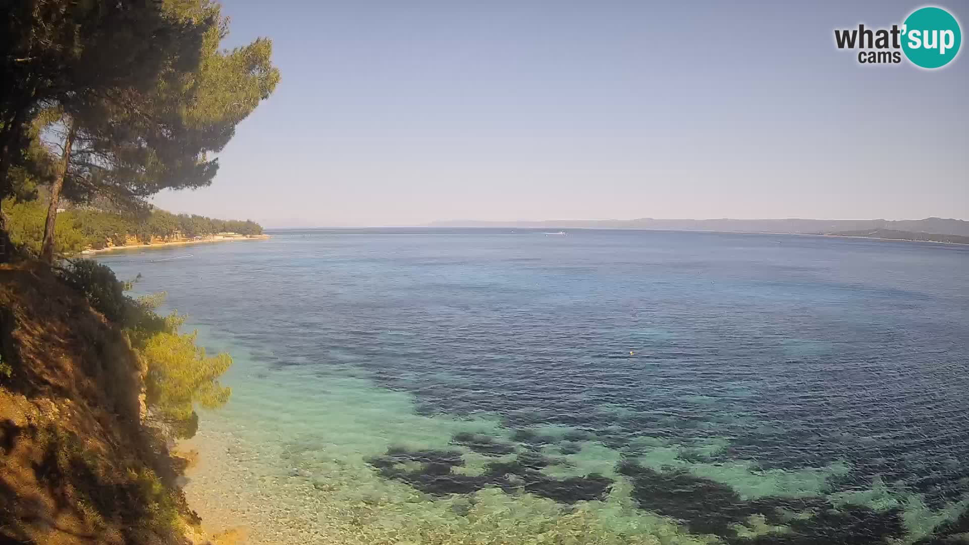 Webcam Playa Potočine Bol – Vista en vivo de Borak Beach, Isla de Brač