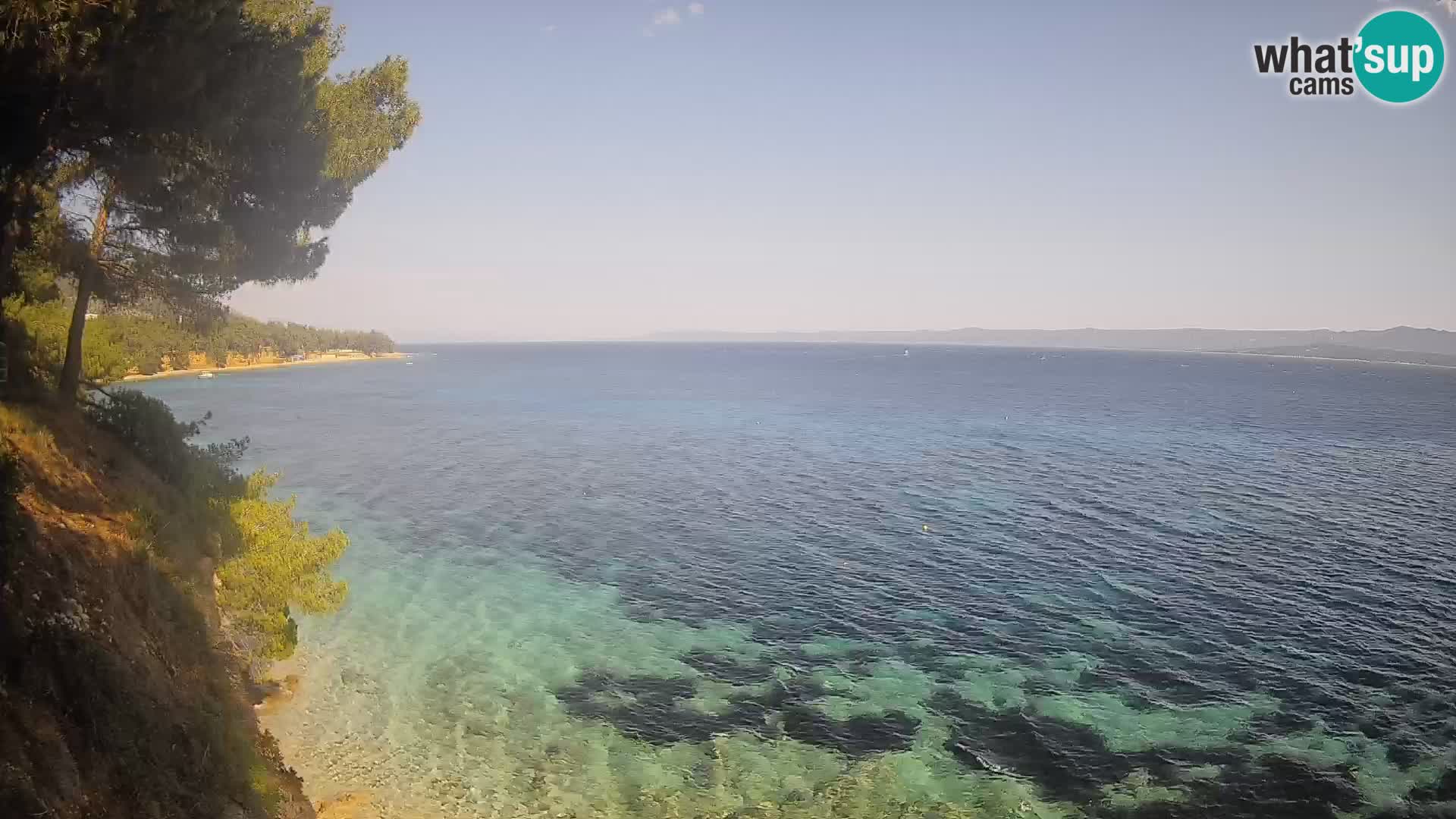 Web kamera Potočine Bol – Pogled uživo na plažu Borak, otok Brač