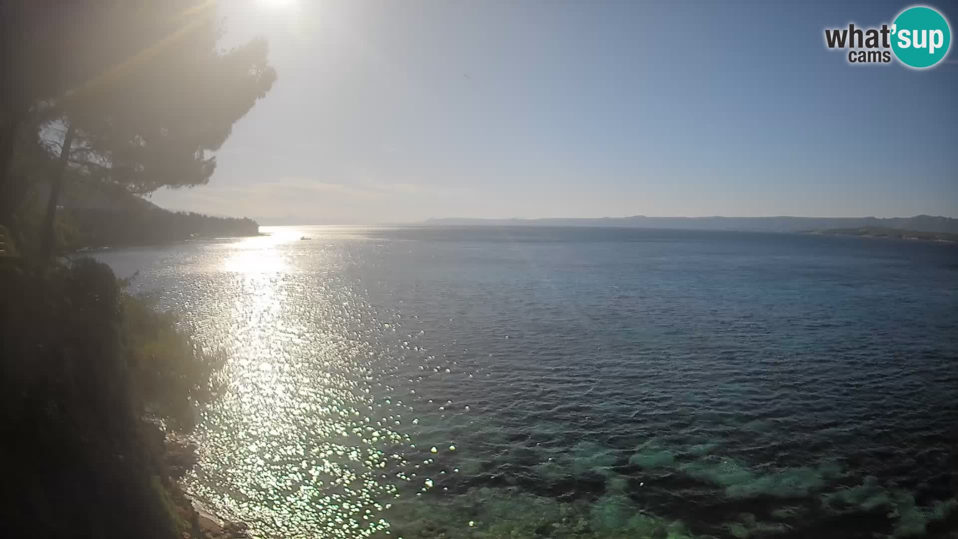 Web kamera Potočine Bol – Pogled uživo na plažu Borak, otok Brač