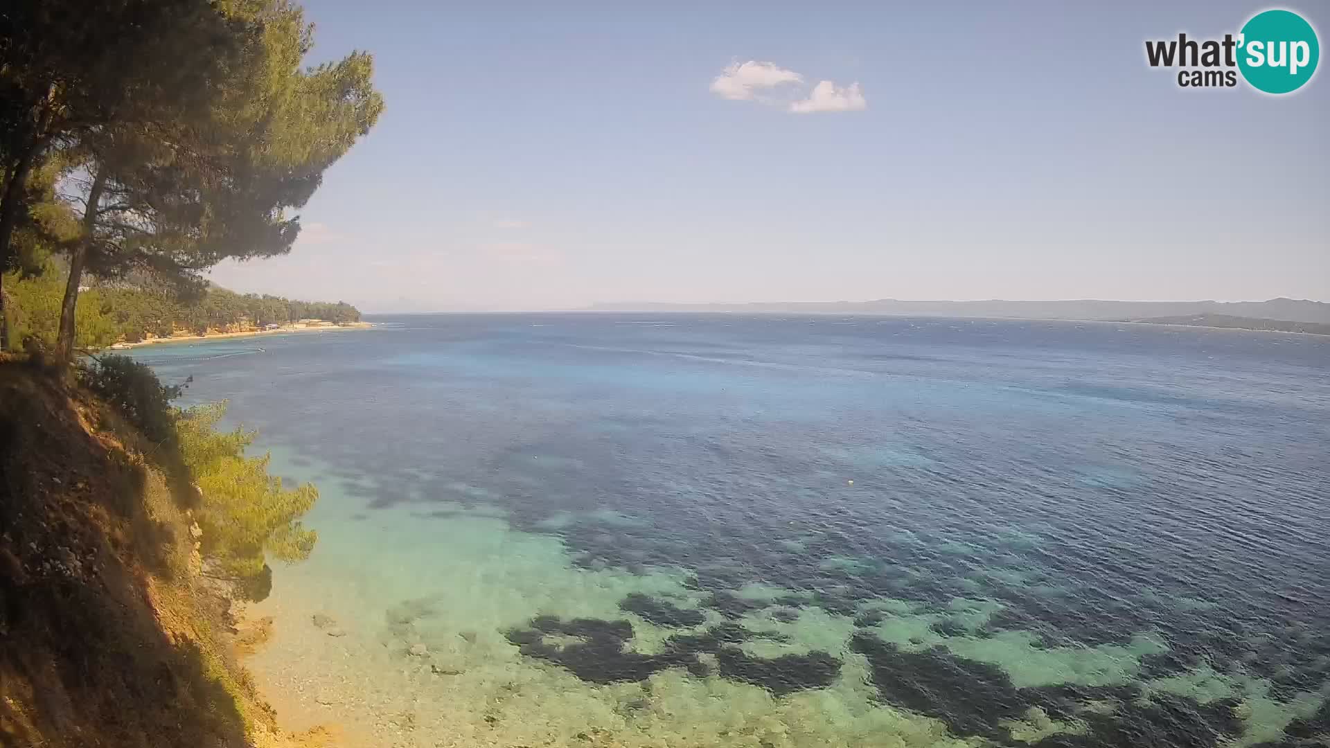 Webcam plage Potočine Bol – Vue en direct sur Borak Beach, île de Brač