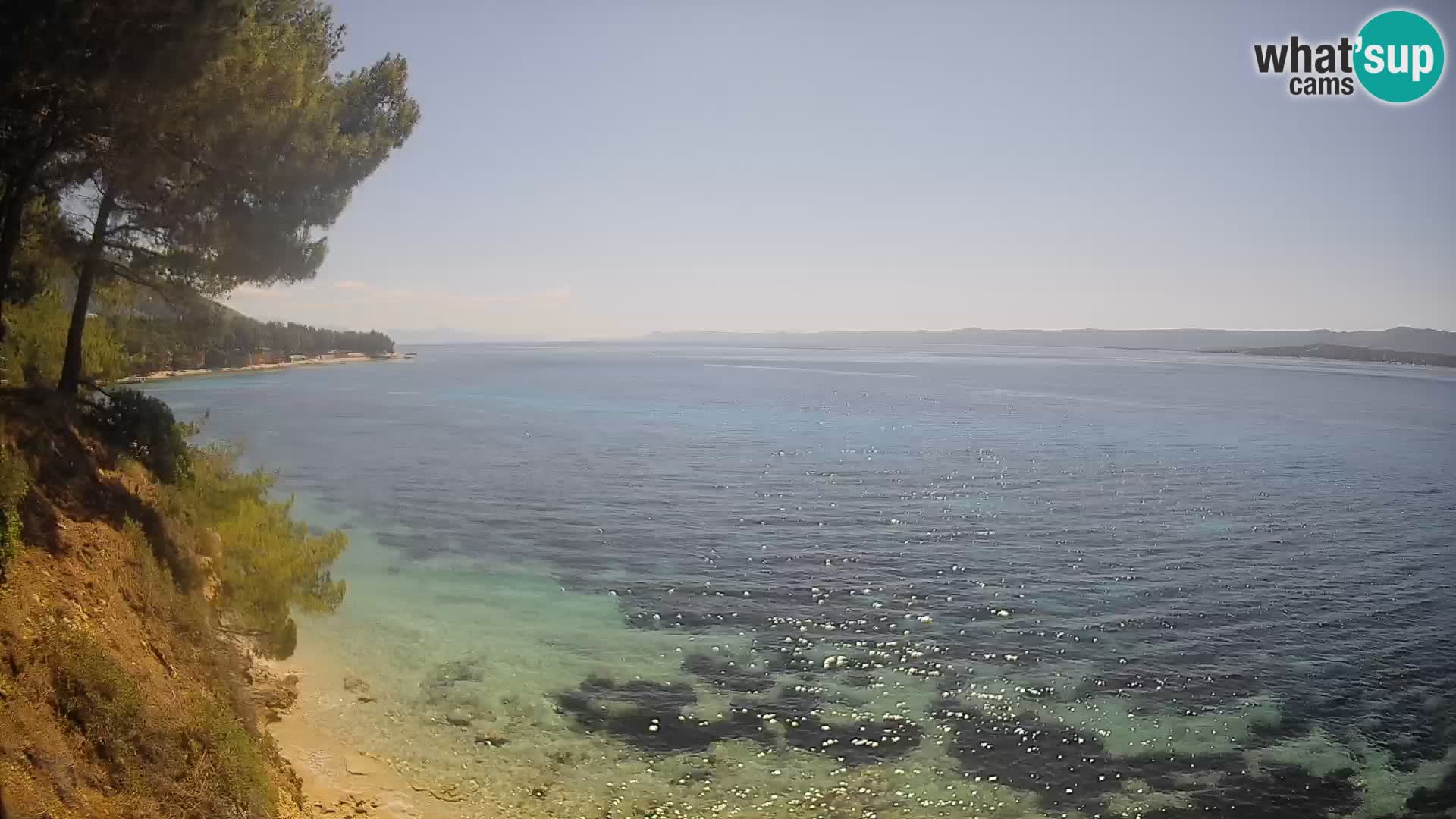 Webcam plage Potočine Bol – Vue en direct sur Borak Beach, île de Brač