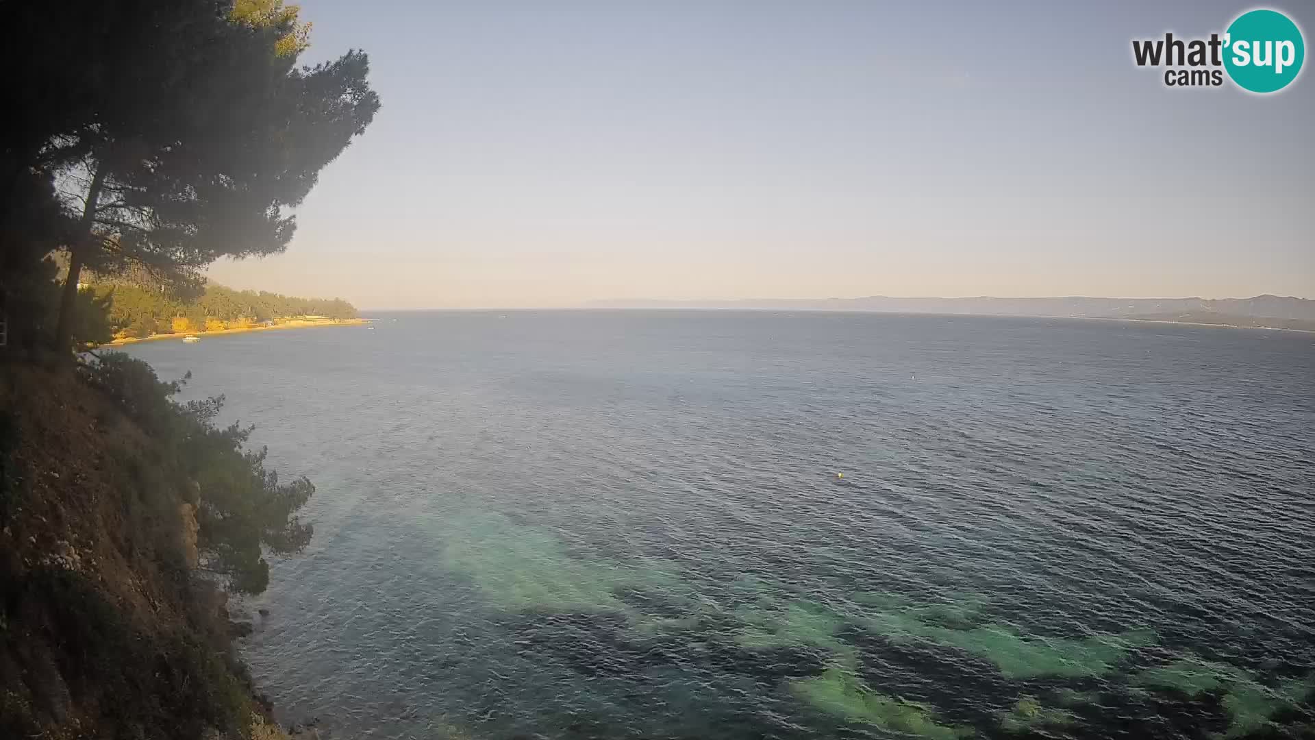 Web kamera Potočine Bol – Pogled uživo na plažu Borak, otok Brač