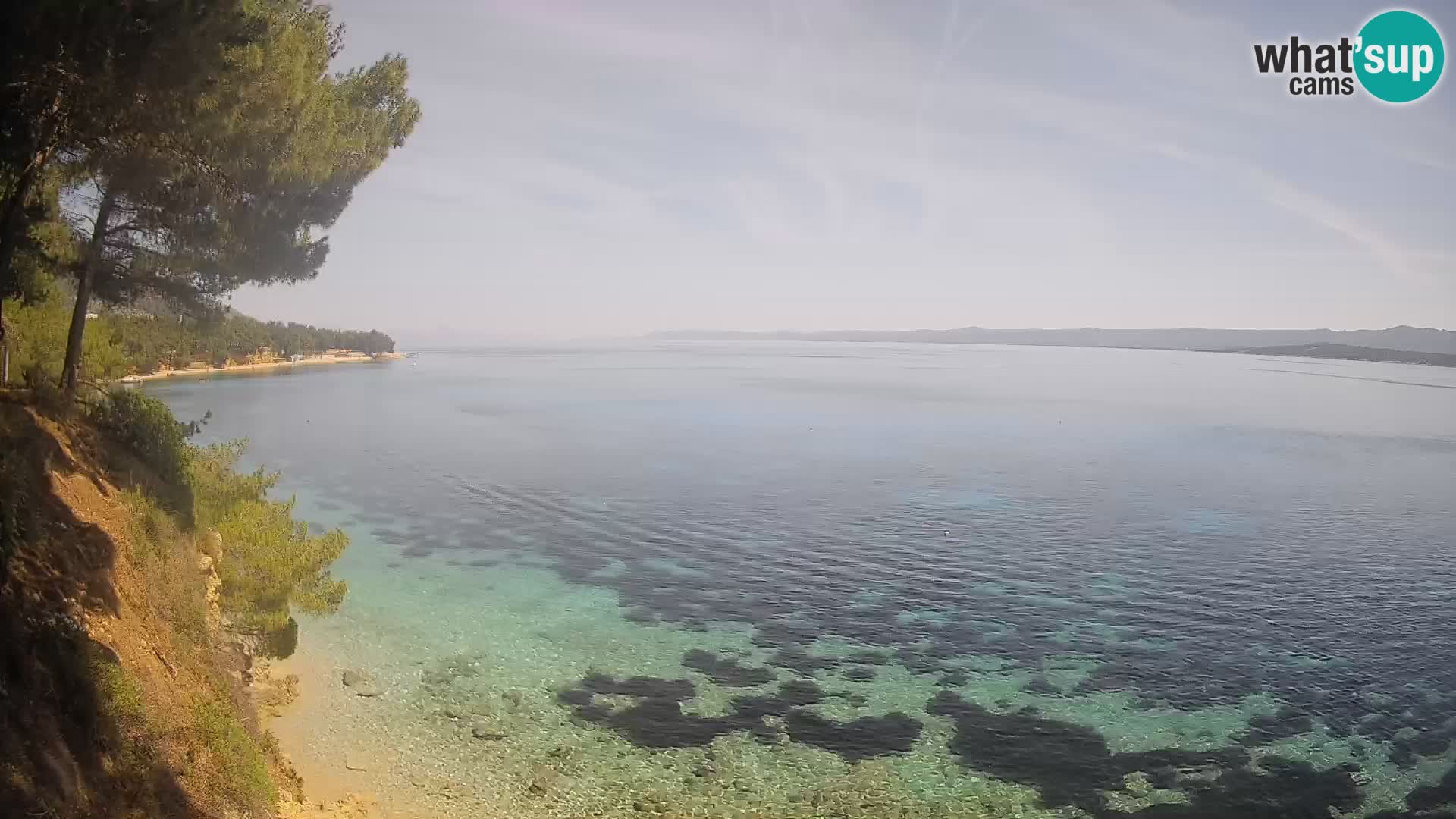 Web kamera Potočine Bol – Pogled uživo na plažu Borak, otok Brač