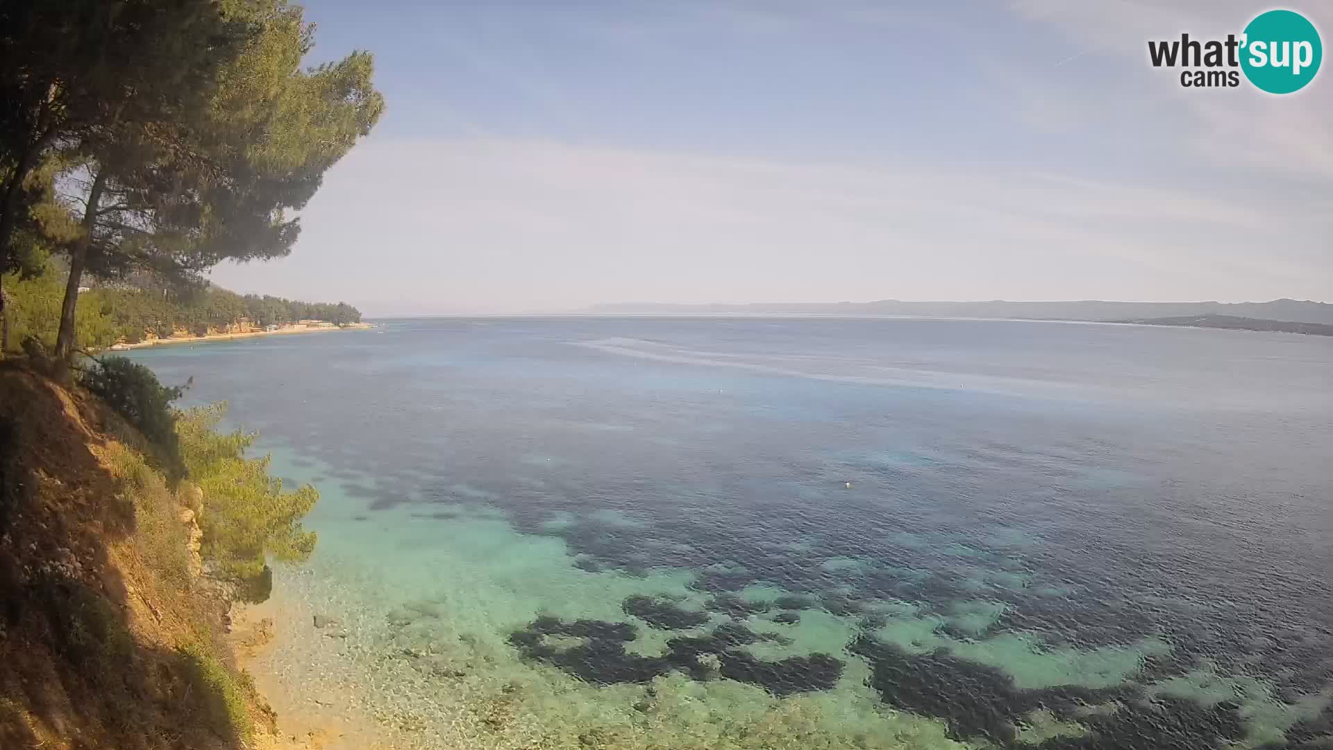 Webcam Potočine Beach Bol – Live View of Borak Beach, Brač Island