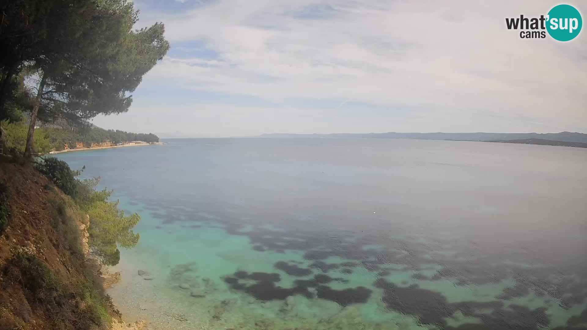 Web kamera Potočine Bol – Pogled uživo na plažu Borak, otok Brač