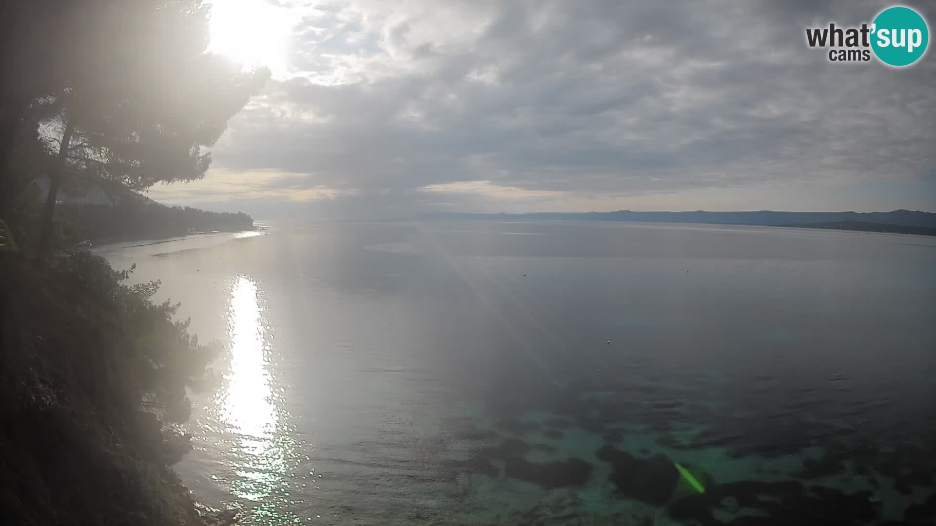 Webcam Spiaggia Potočine Bol – Vista live sulla spiaggia Borak, Isola di Brač
