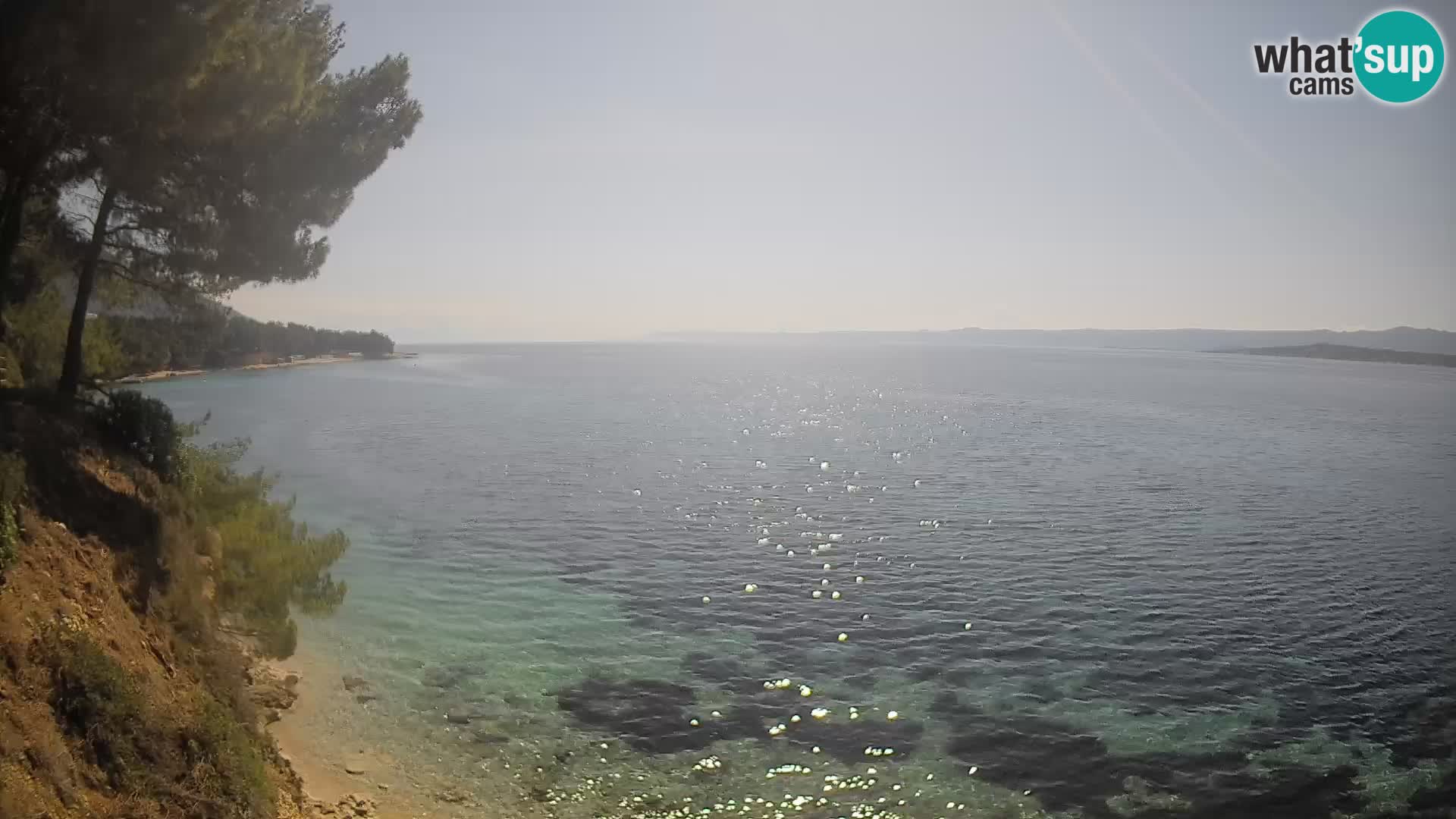 Webcam Potočine Beach Bol – Live View of Borak Beach, Brač Island