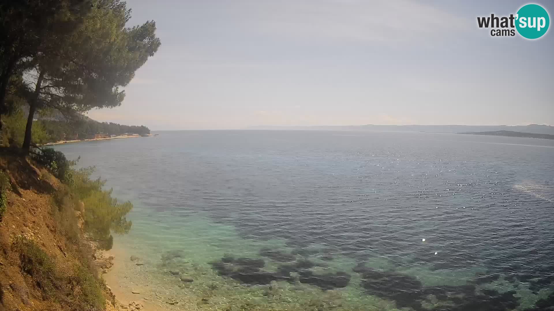 Webcam Playa Potočine Bol – Vista en vivo de Borak Beach, Isla de Brač