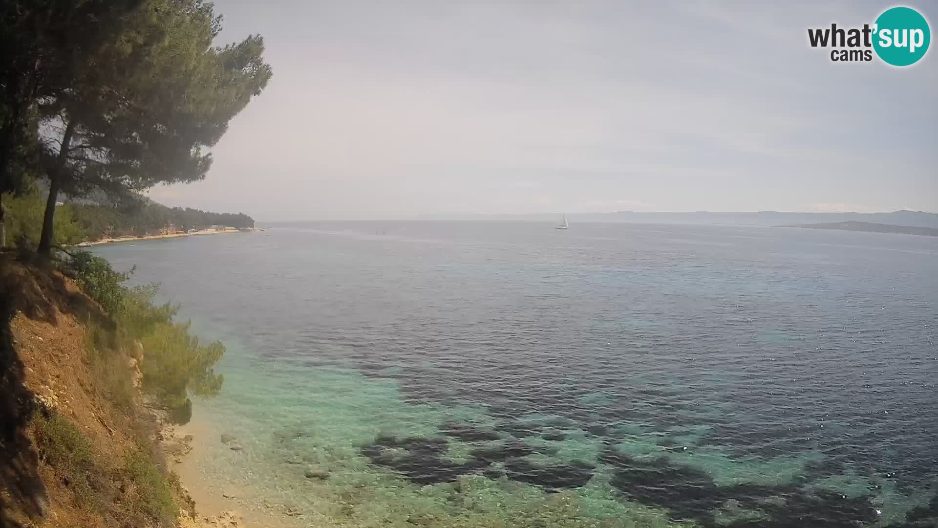 Webcam plage Potočine Bol – Vue en direct sur Borak Beach, île de Brač