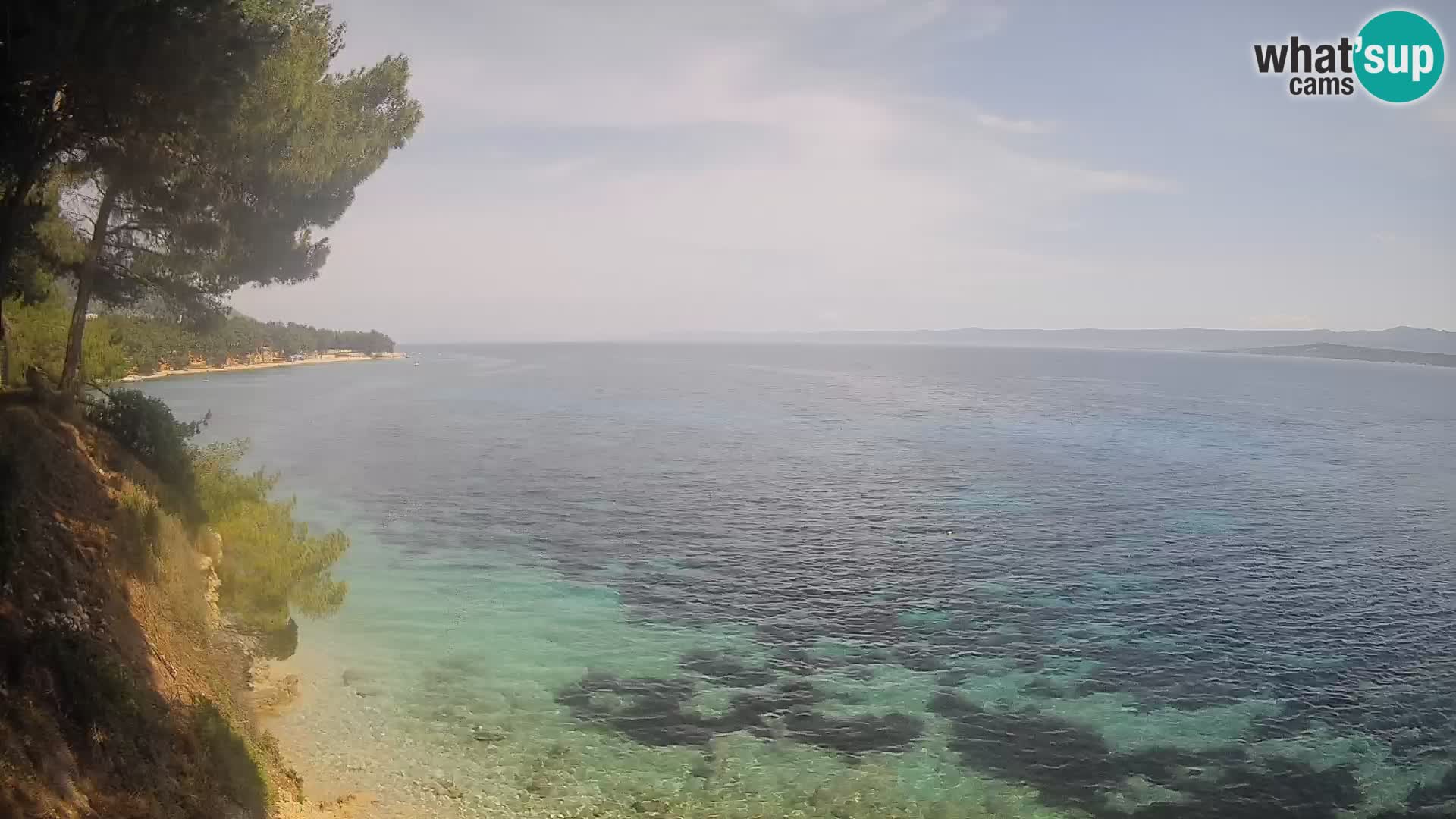 Web kamera Potočine Bol – Pogled uživo na plažu Borak, otok Brač