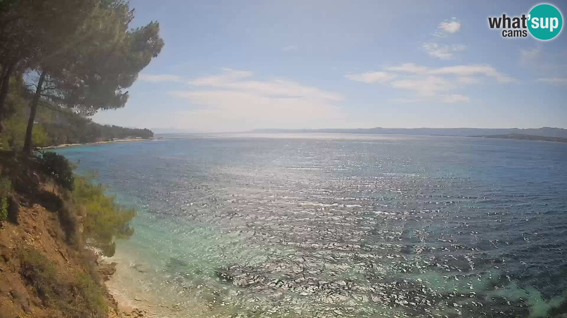 Webcam Playa Potočine Bol – Vista en vivo de Borak Beach, Isla de Brač